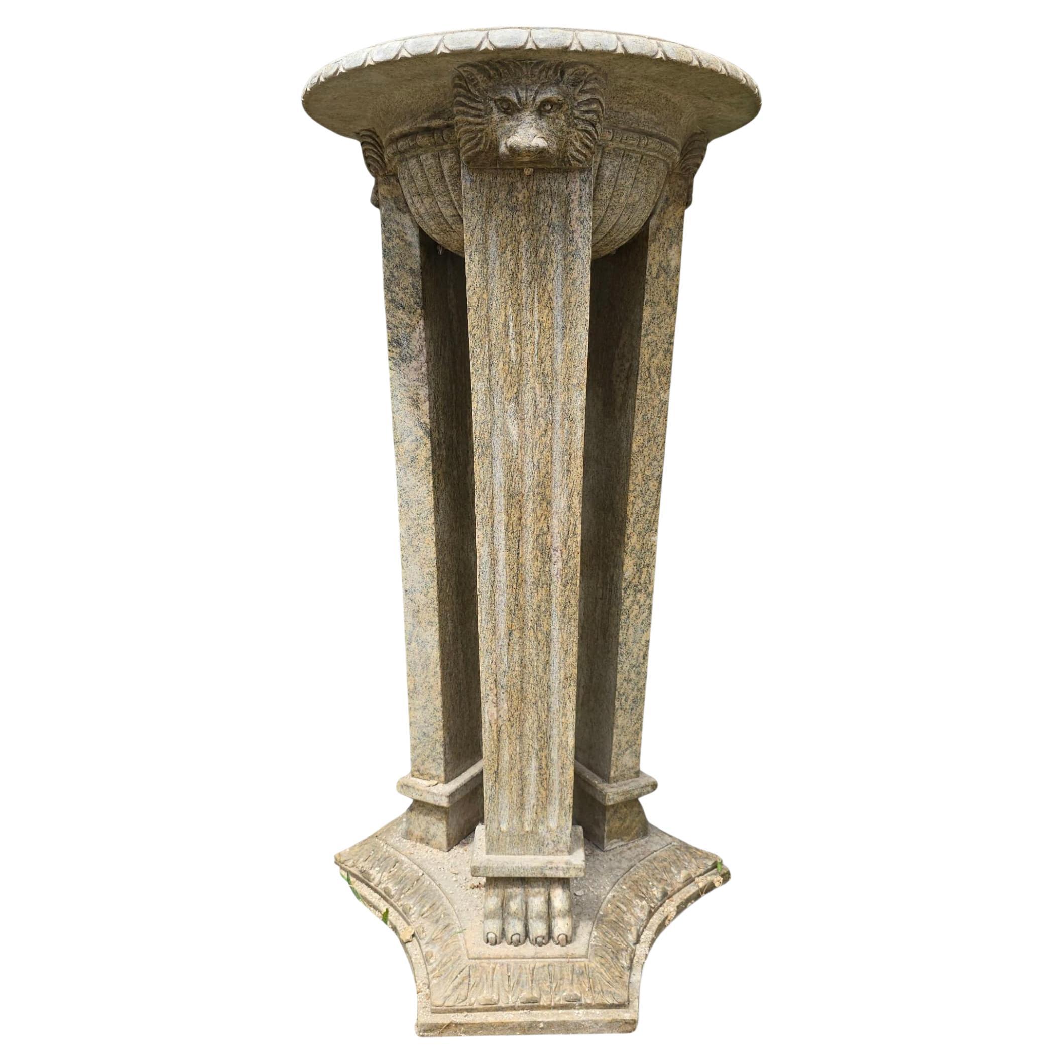 Pair of Roman-Style Granite Pedestals, Italy, 1950s For Sale