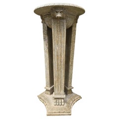 Pair of Roman-Style Granite Pedestals, Italy, 1950s