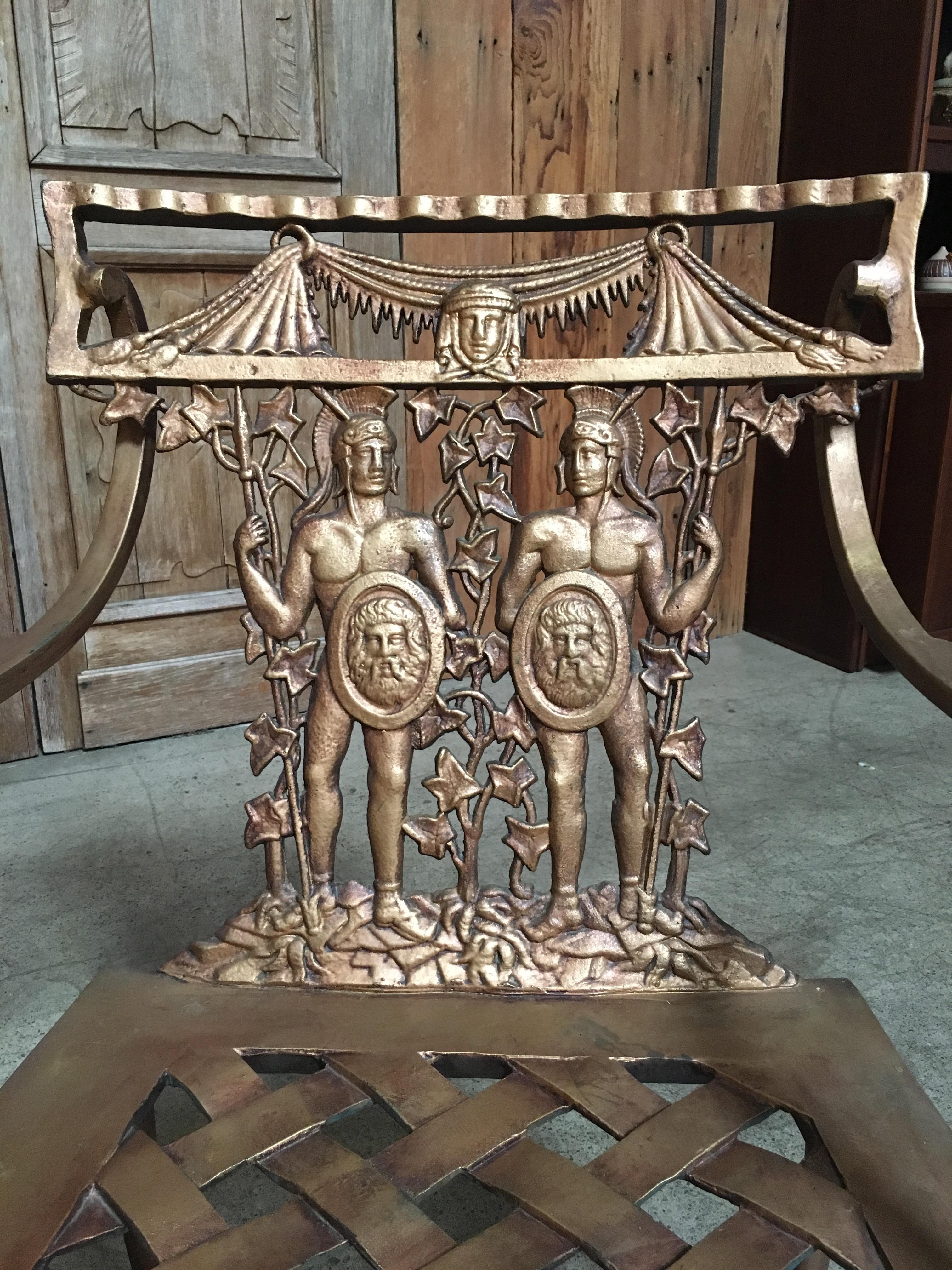 Pair of Romanesque Garden Chairs 4