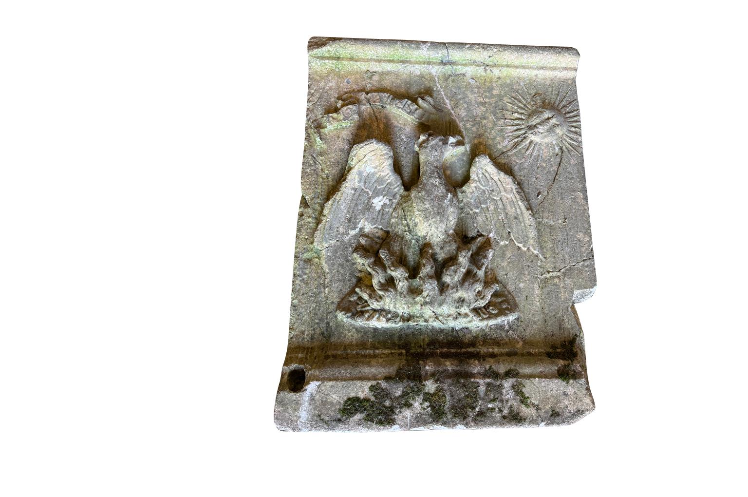 Pair Of Romanesque Stone Blason - Coat Of Arms en venta 2
