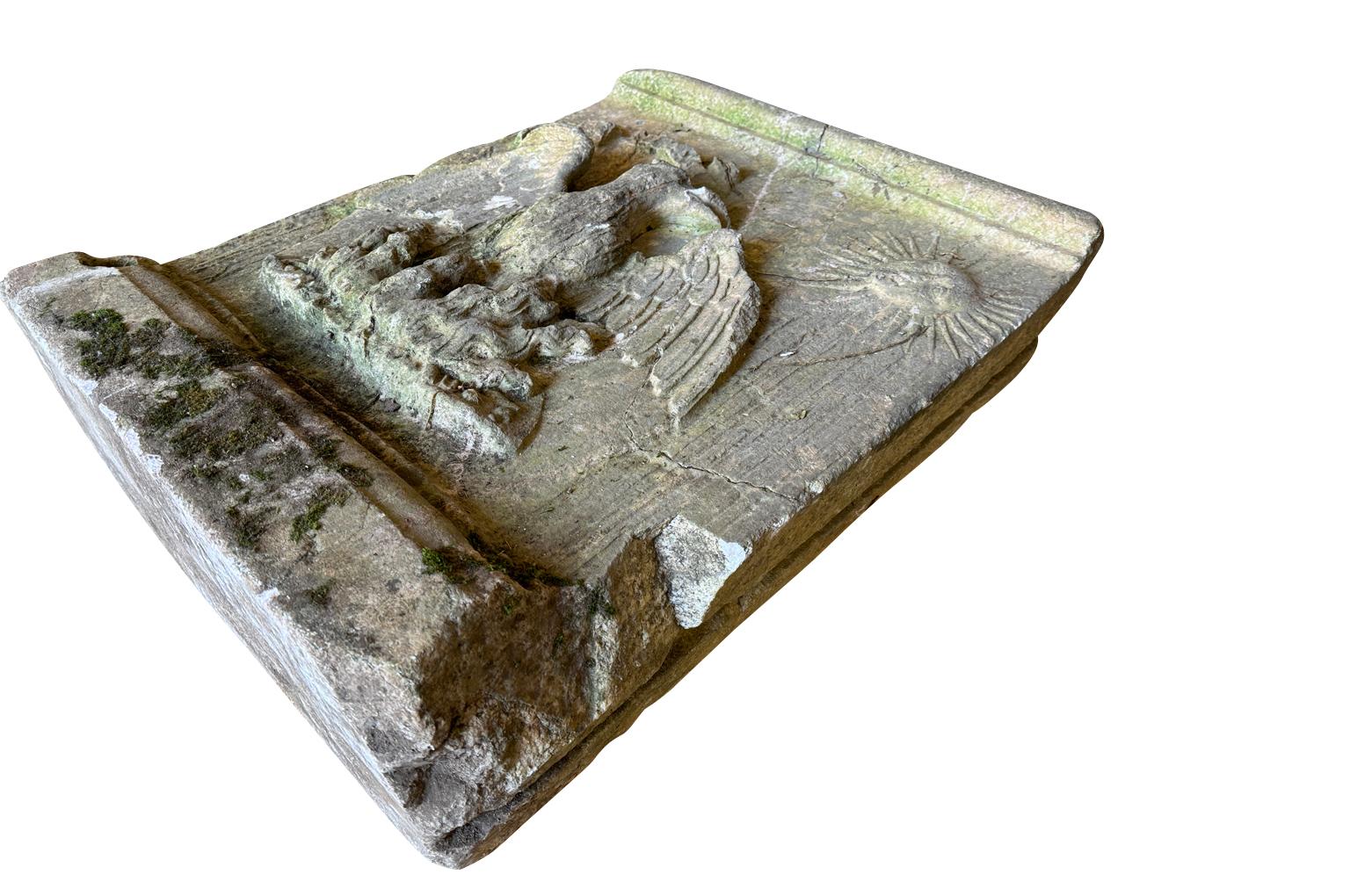 Pair Of Romanesque Stone Blason - Coat Of Arms en venta 3