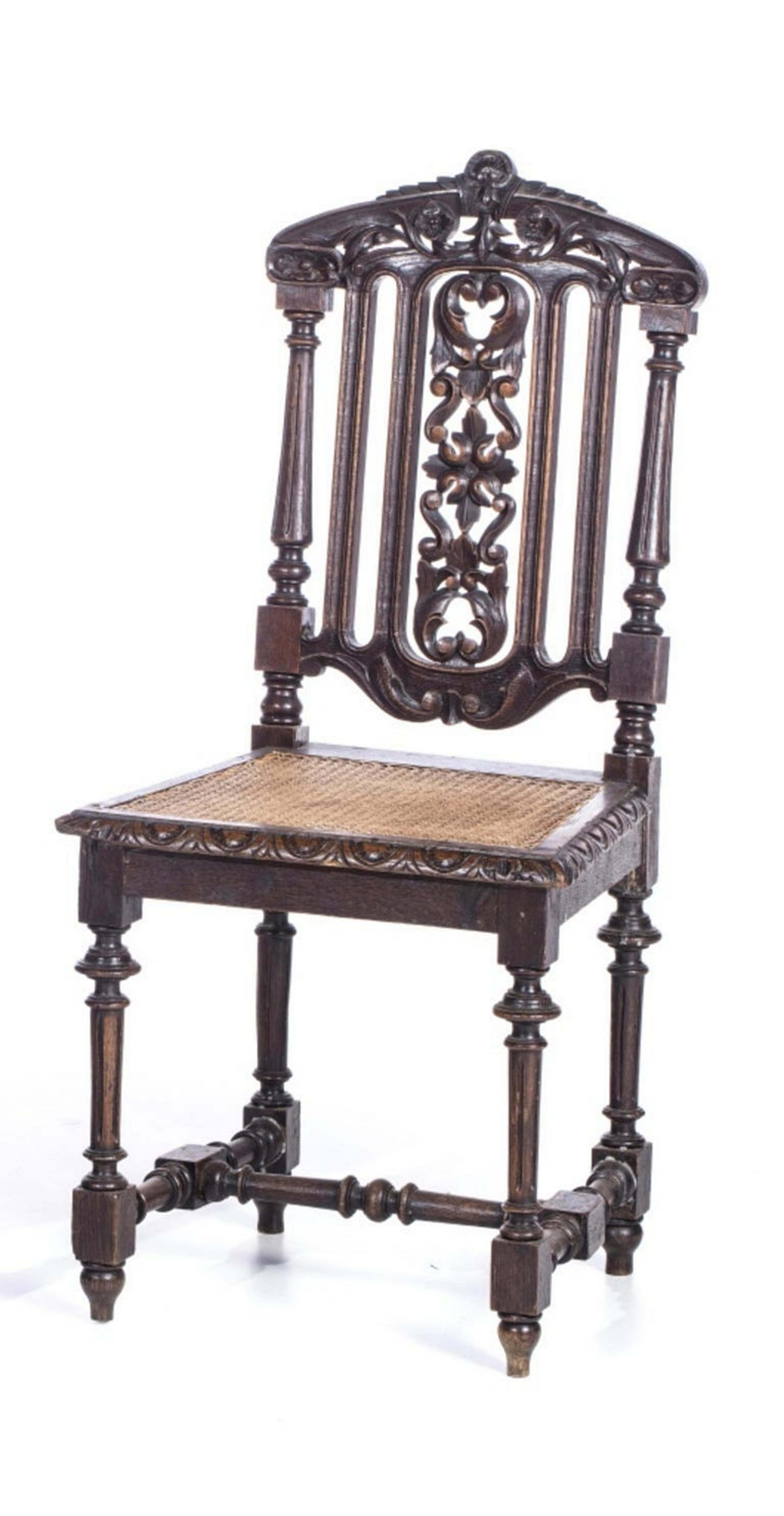 Baroque Paire de chaises romantiques, 19e siècle en vente