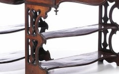 Pair of romantic consoles in vine wood - 19th century