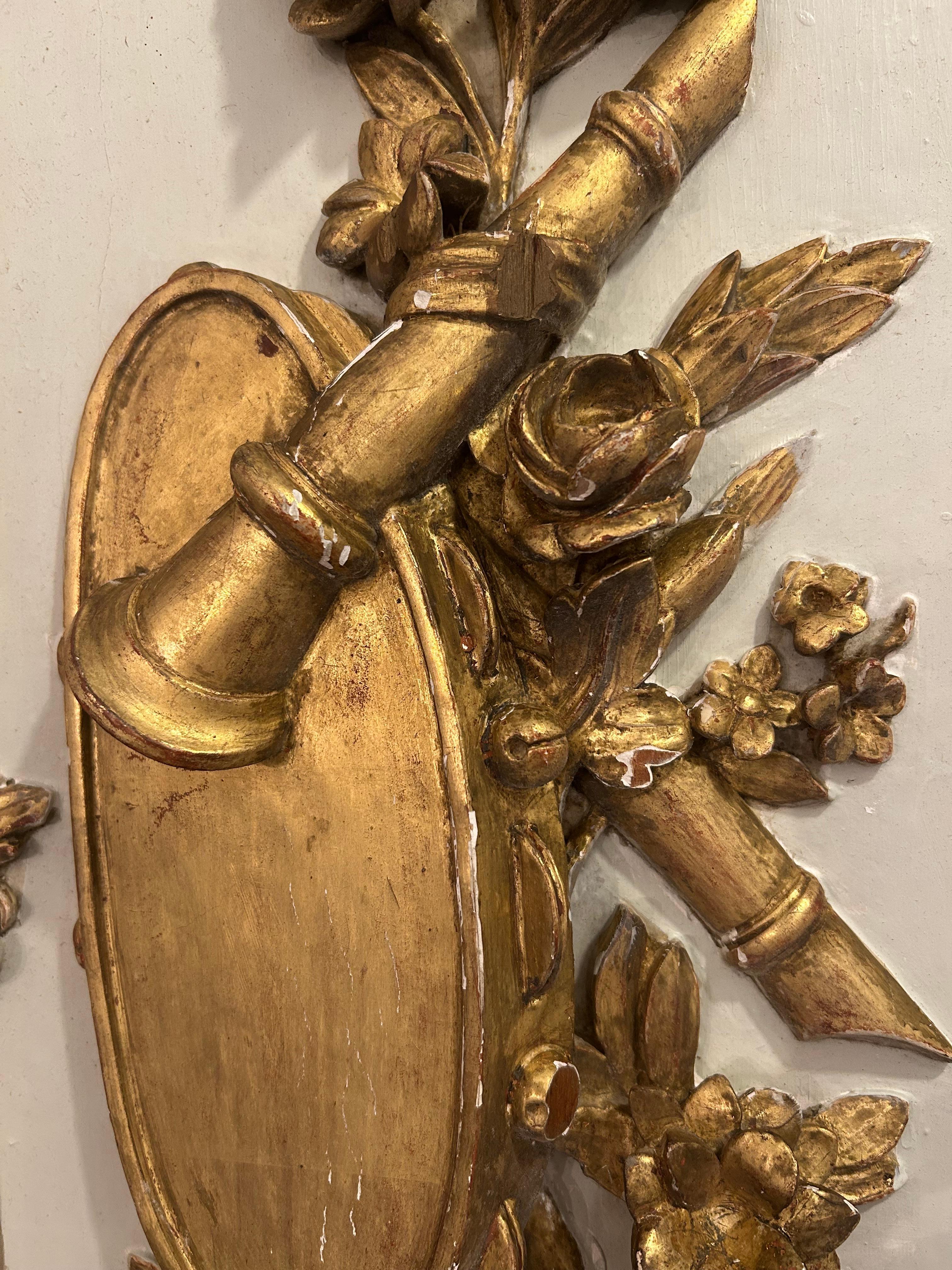 Par de Paneles de Chateau Franceses Románticos Rococo Ornamentados en venta 8