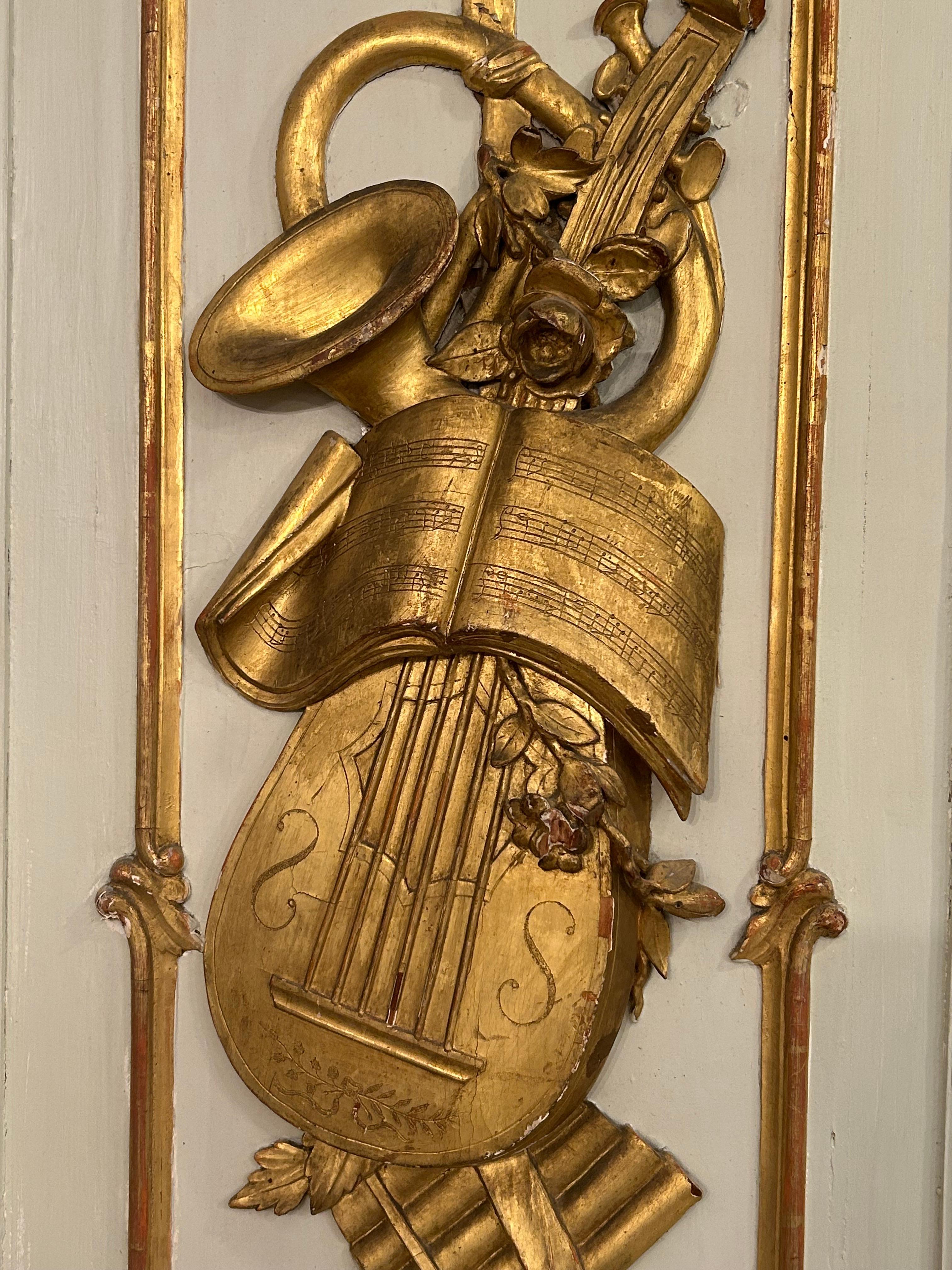 Par de Paneles de Chateau Franceses Románticos Rococo Ornamentados Rococó en venta