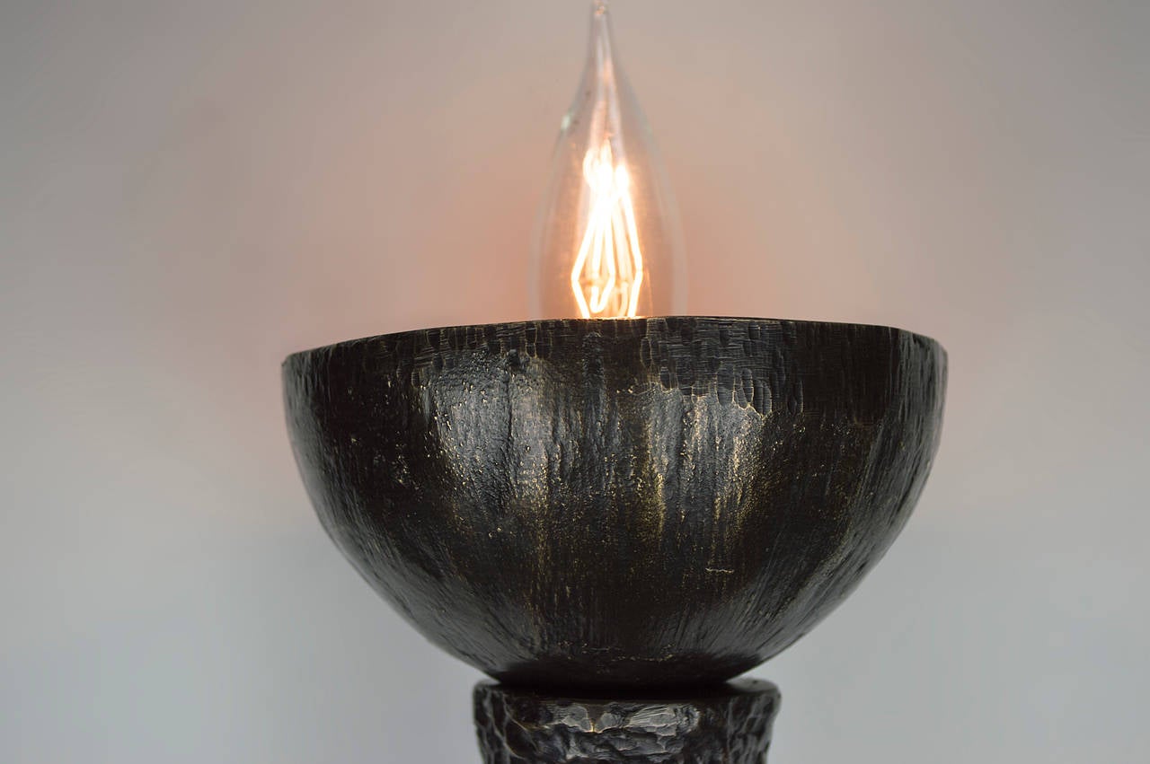 American Pair of Rome Bronze Sconces For Sale