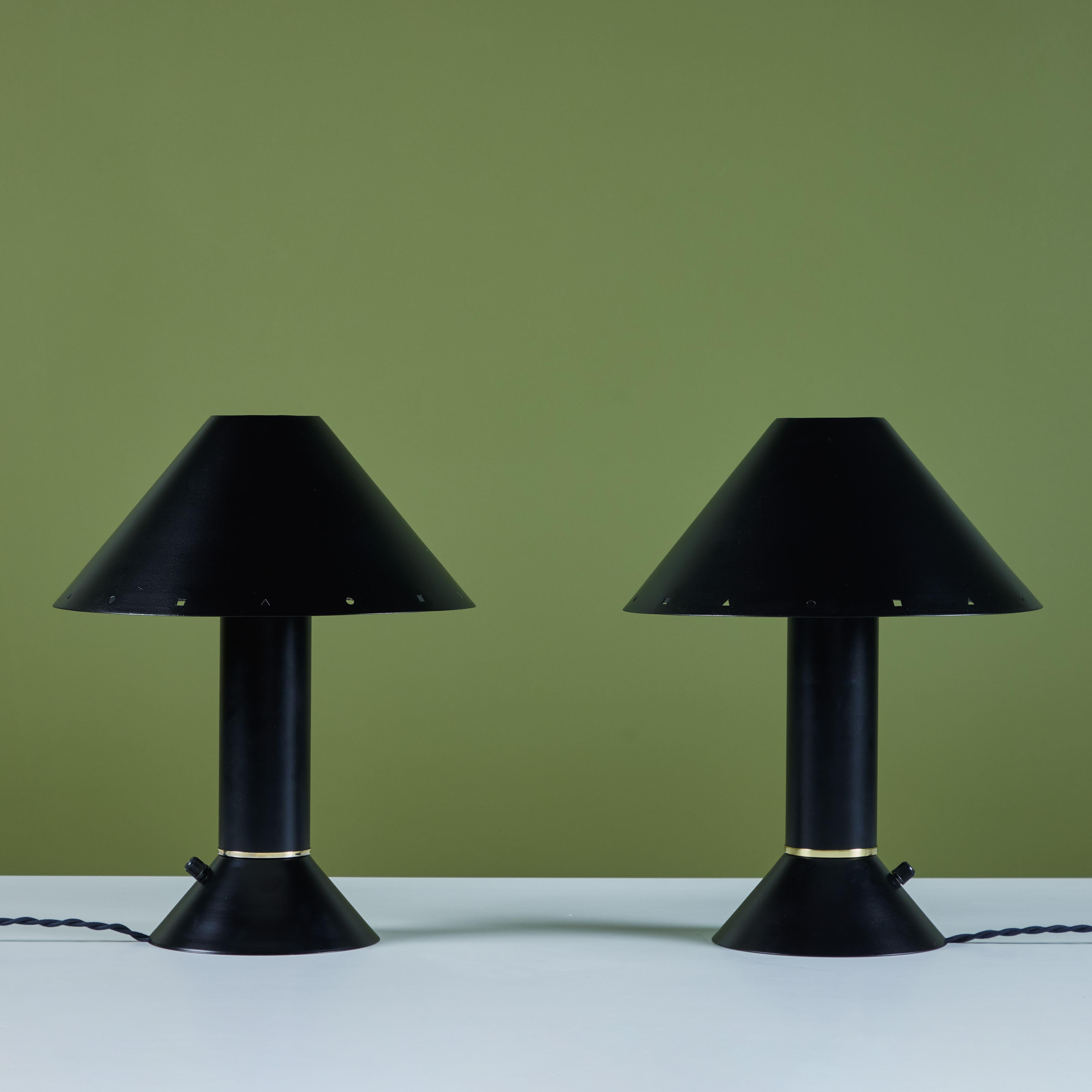 Post-Modern Pair of Ron Rezek Table Lamps