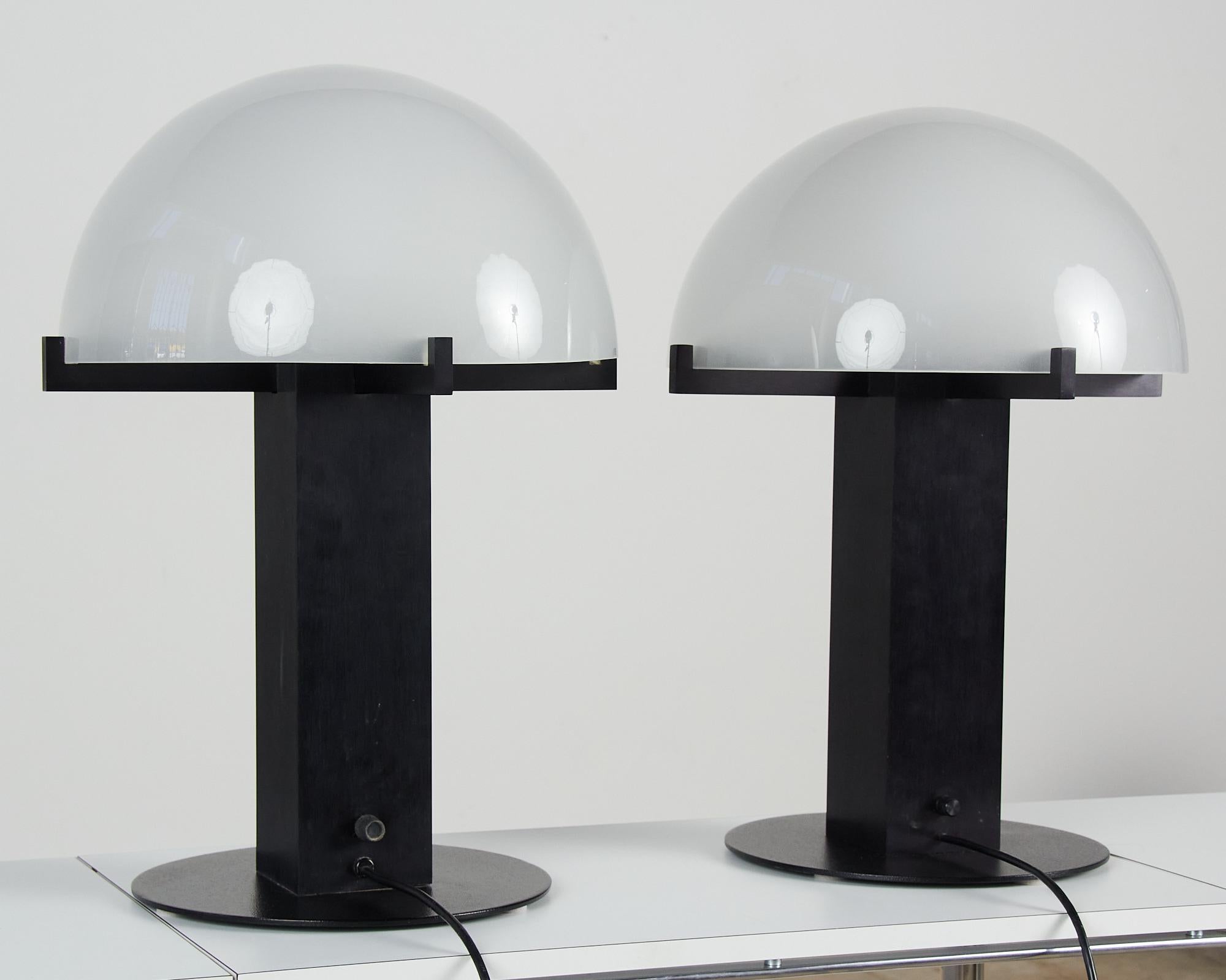 Pair of Ron Rezek Table Lamps In Excellent Condition In Los Angeles, CA
