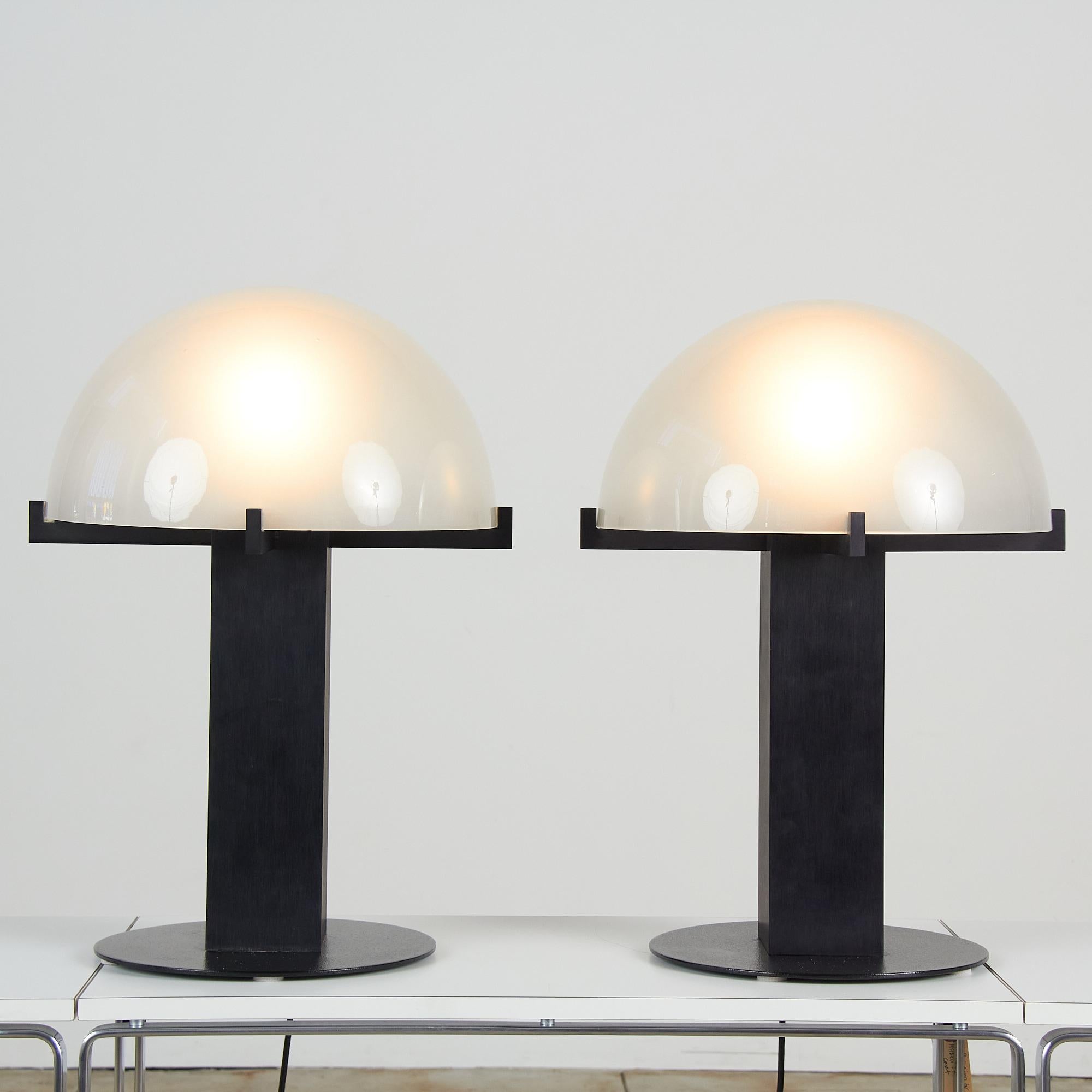 Late 20th Century Pair of Ron Rezek Table Lamps