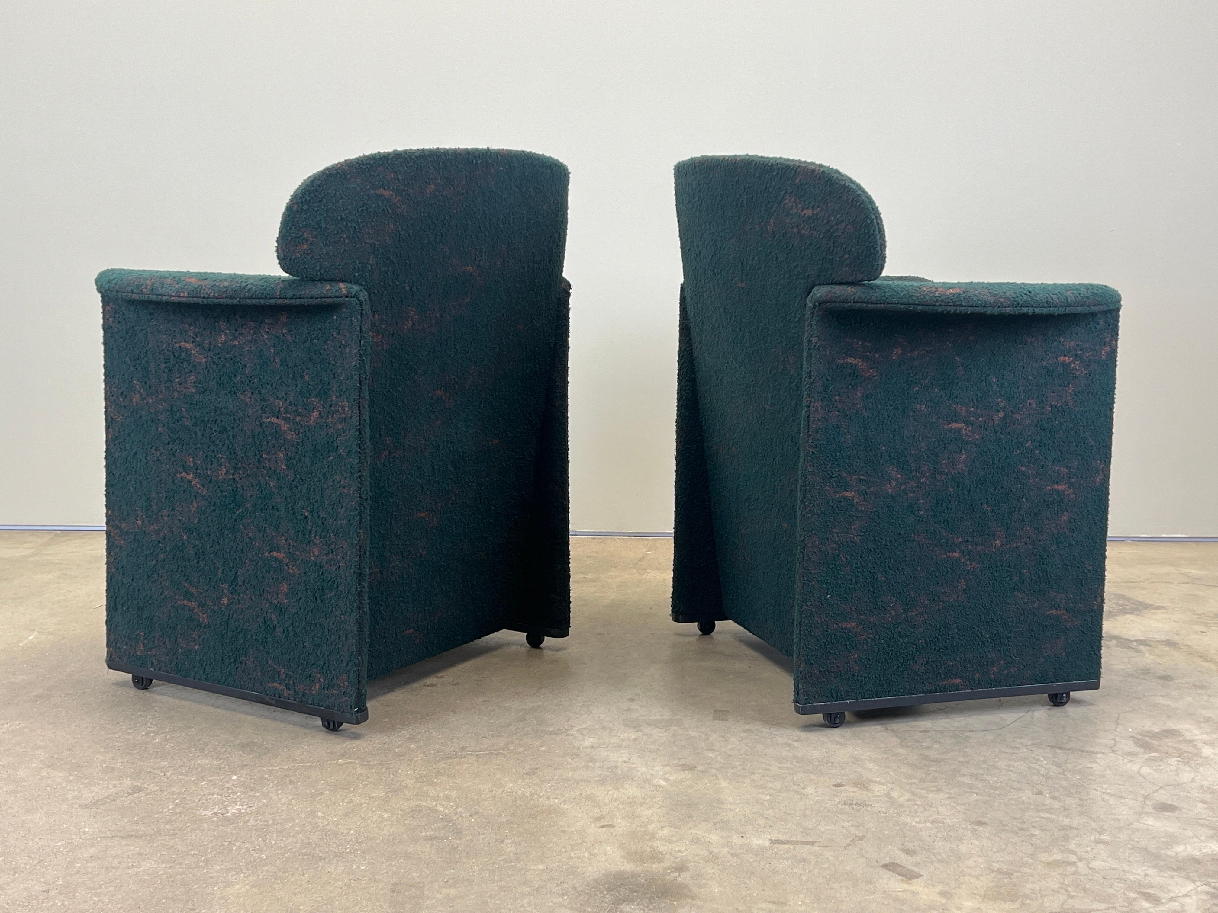 Fine XX secolo Coppia di poltrone 