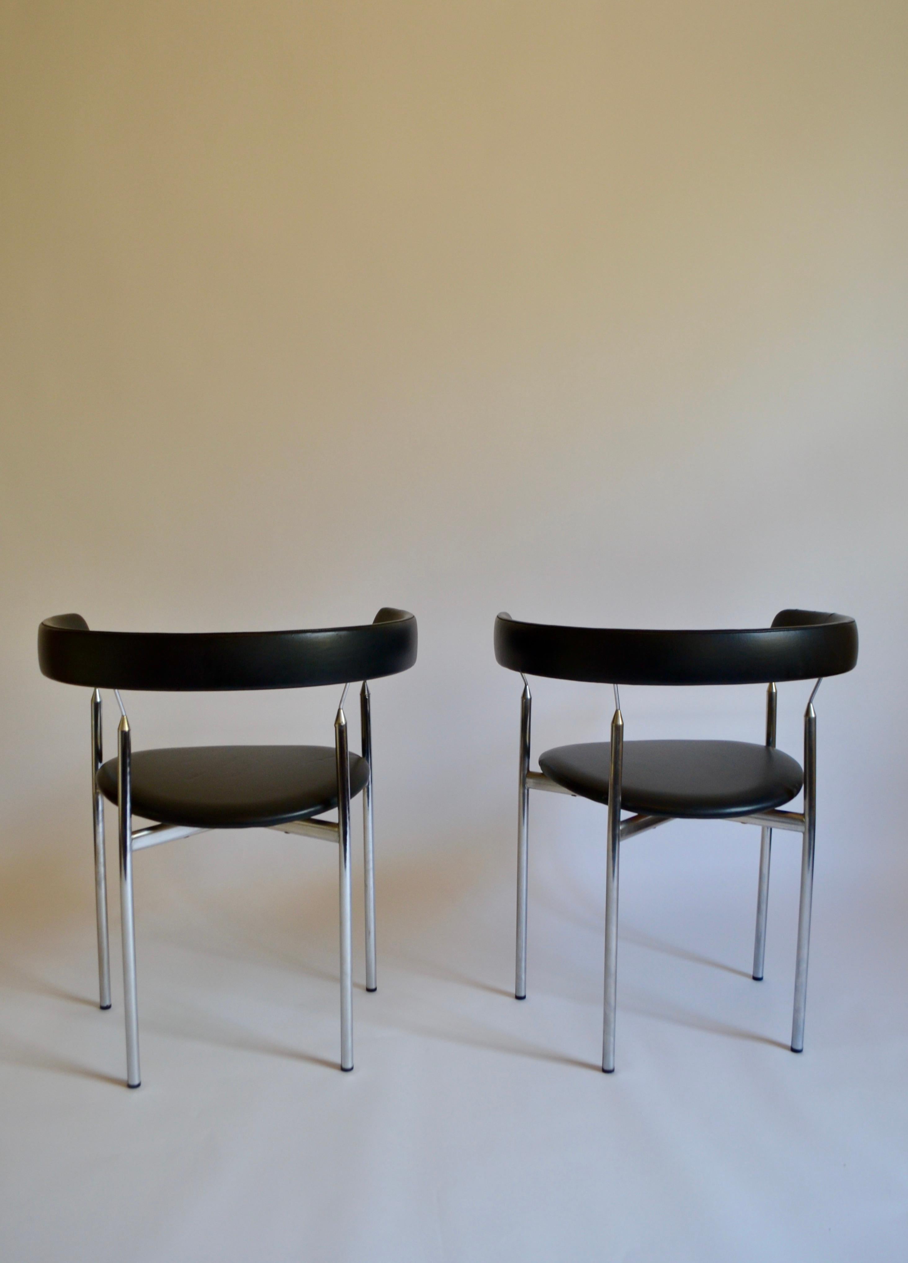 Mid-Century Modern Pair of Rondo Chairs by Jan Lunde Knudsen for Sørlie Fabrikker, 1960s