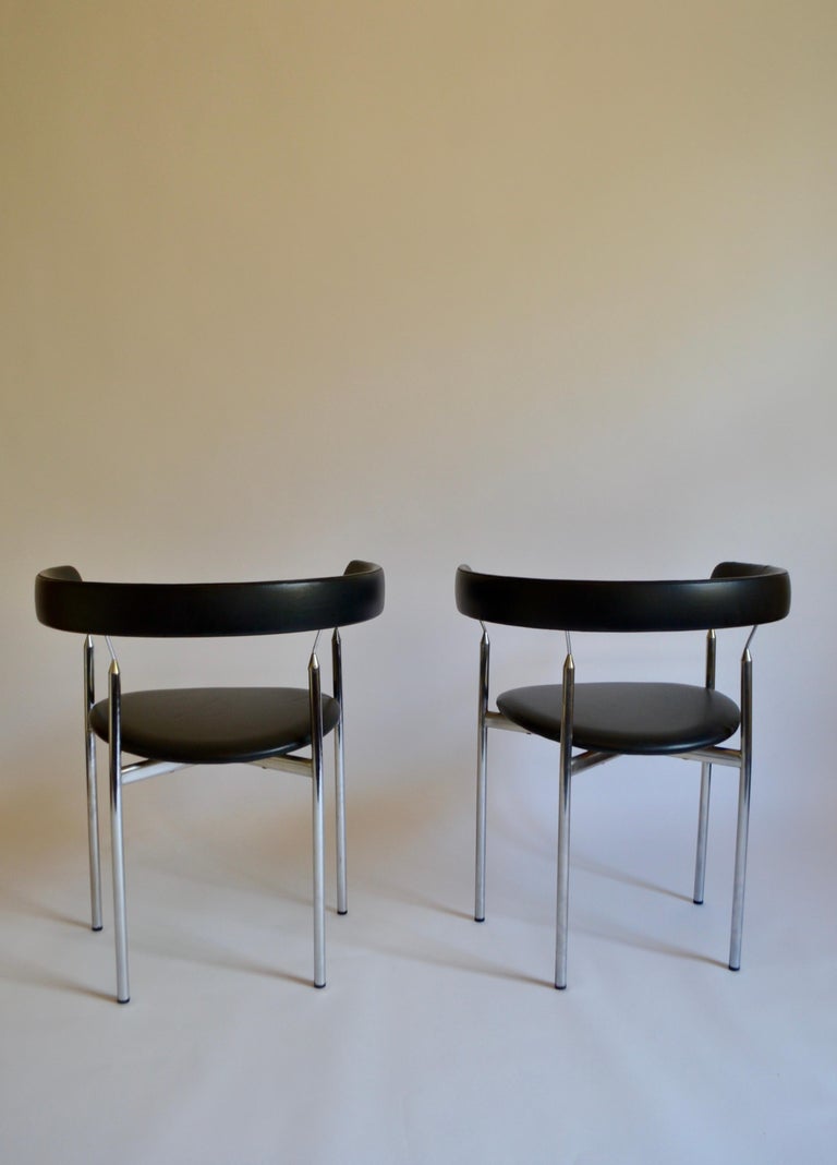 Mid-Century Modern Pair of Rondo Chairs by Jan Lunde Knudsen for Sørlie Fabrikker, 1960s For Sale