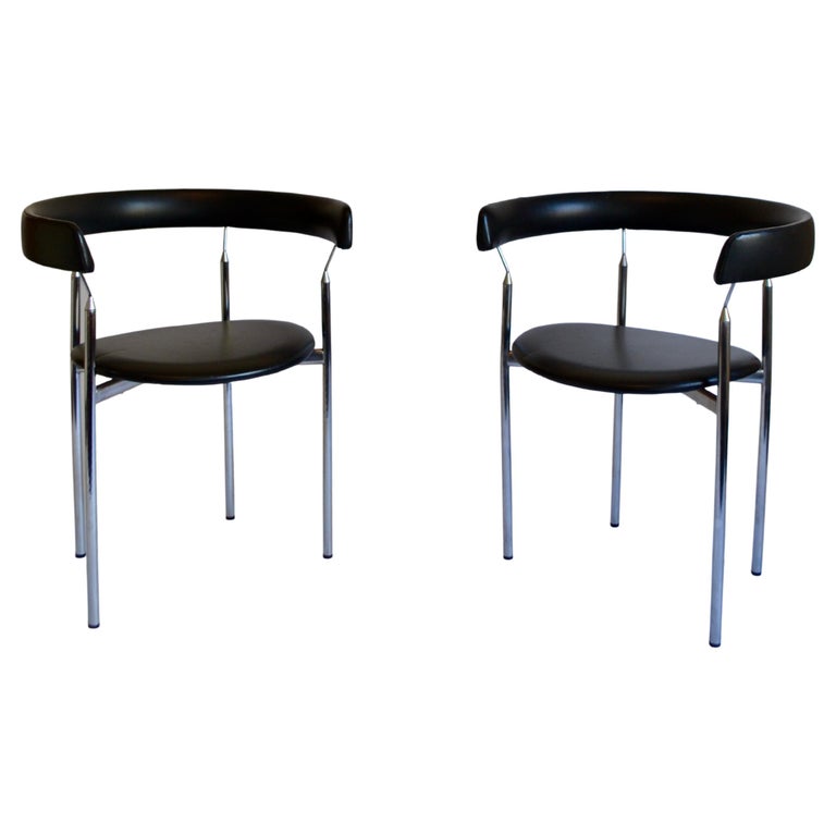 Pair of Rondo Chairs by Jan Lunde Knudsen for Sørlie Fabrikker, 1960s For Sale