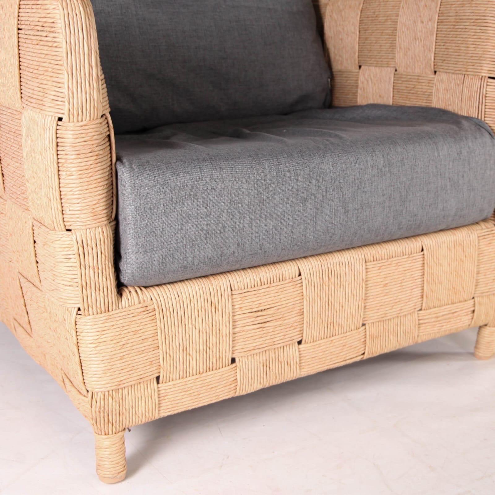 Corde Paire de fauteuils en corde en vente