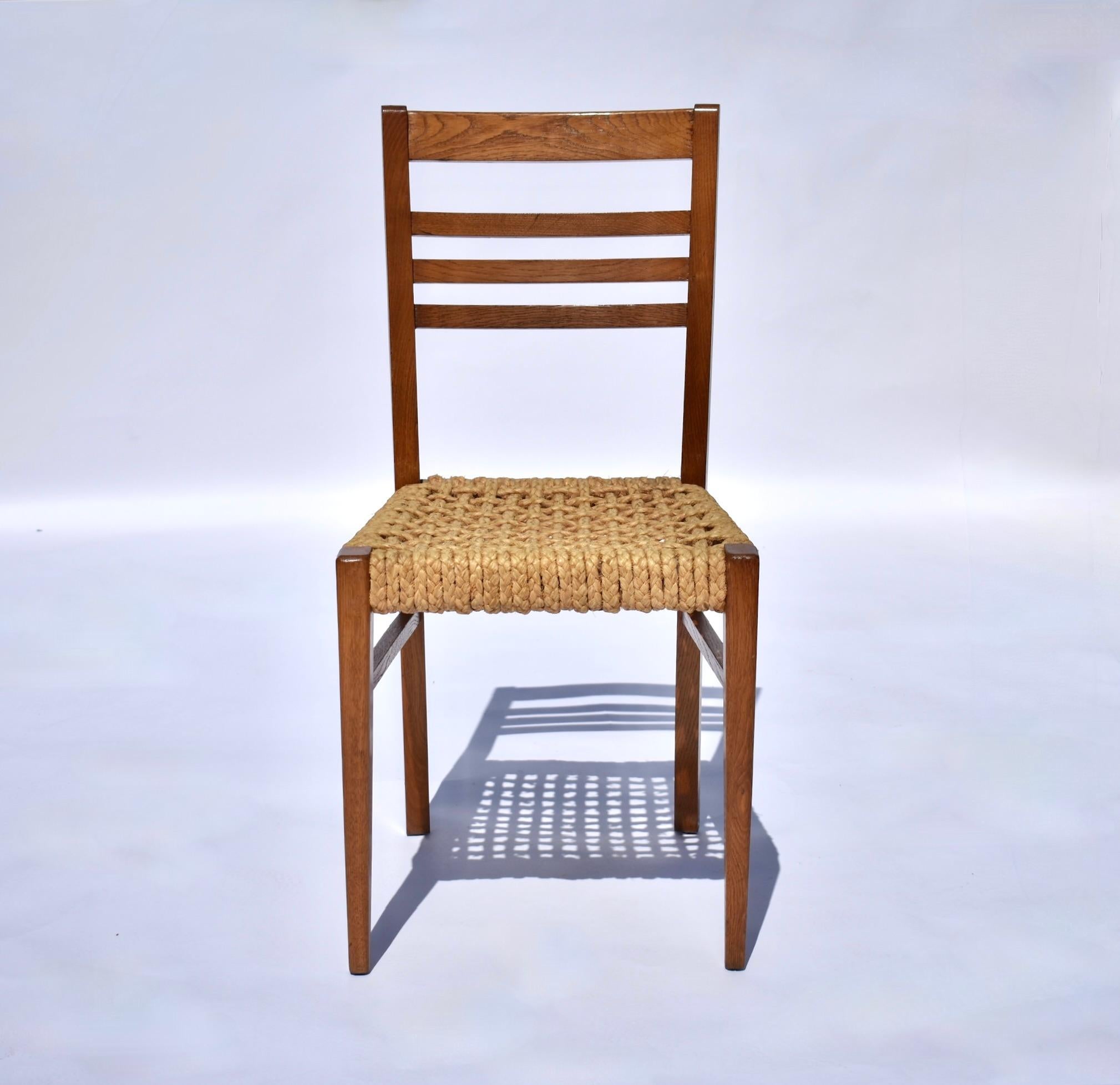 Paire de chaises en corde et Wood Wood par Frida Minet et Adrien Audoux pour Vibo Vesoul en vente 5