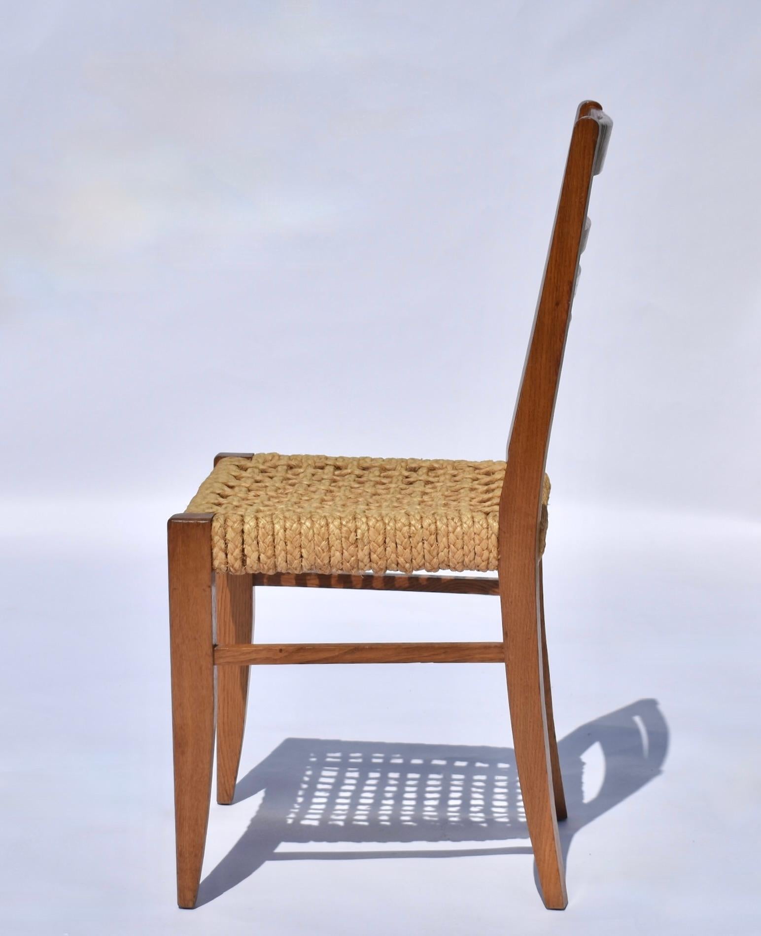 Paire de chaises en corde et Wood Wood par Frida Minet et Adrien Audoux pour Vibo Vesoul en vente 7