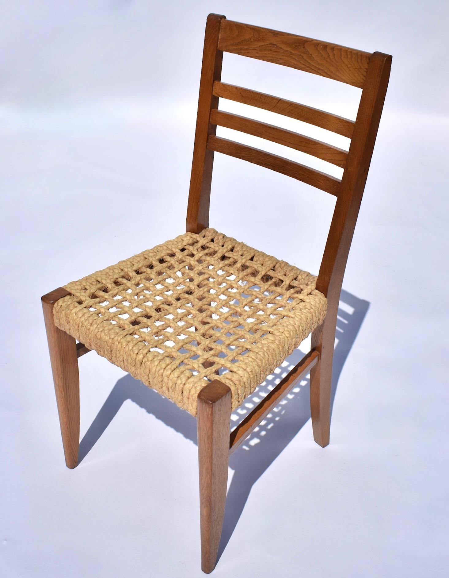 Paire de chaises en corde et Wood Wood par Frida Minet et Adrien Audoux pour Vibo Vesoul en vente 8