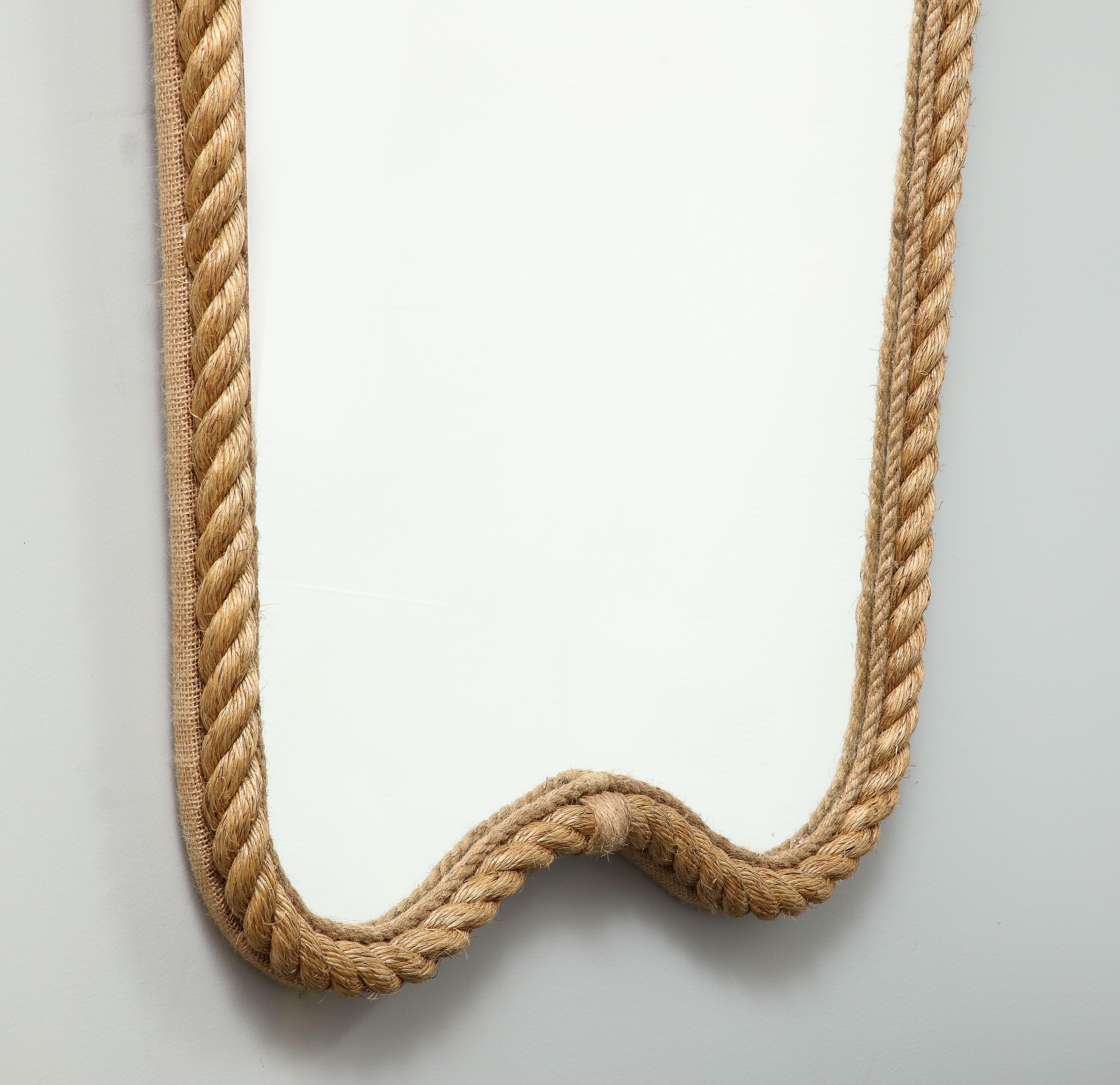 French  Pair of Rope Elliptic Mirrors