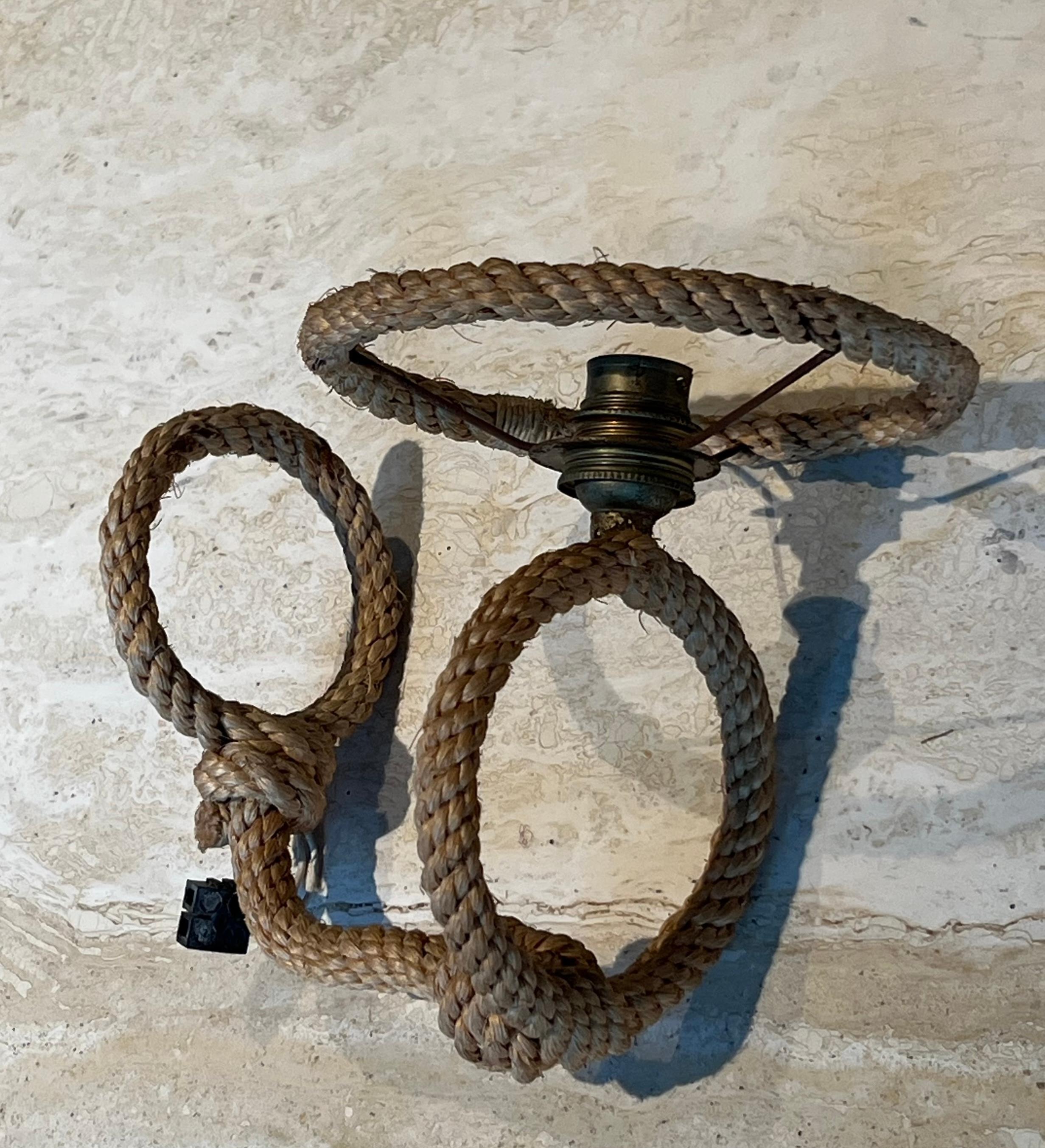Pareja de apliques de cuerda de Audoux Minet en venta 9