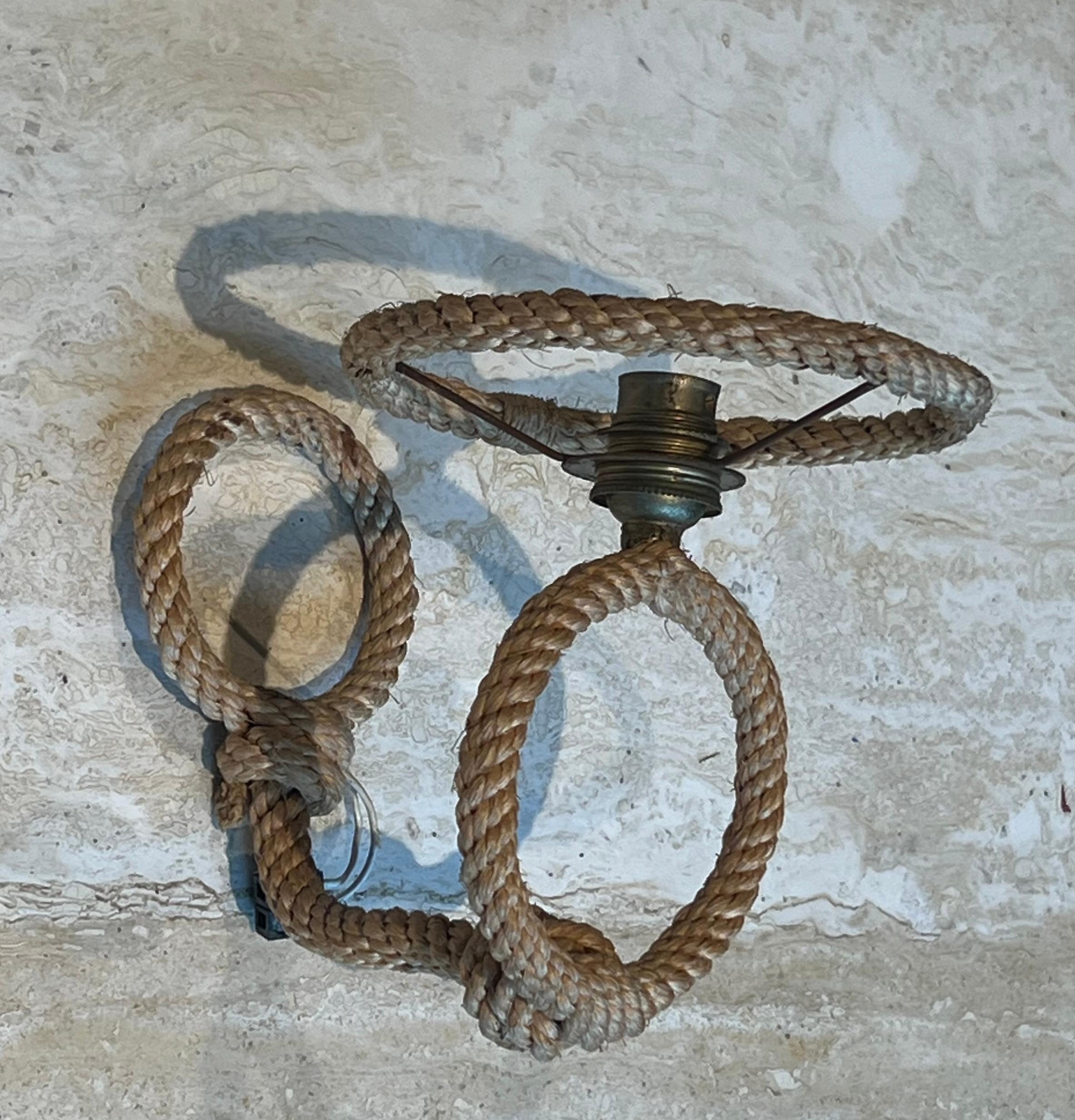 Pareja de apliques de cuerda de Audoux Minet en Bueno estado para la venta en Marcq-en-Barœul, Hauts-de-France