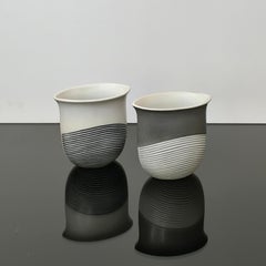 Pair of Rorstrand IPE Ceramic Vases, Designed by Inger Persson, 1960s