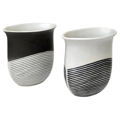 Coppia di vasi in ceramica IPE di Rorstrand, design di Inger Persson, anni '60