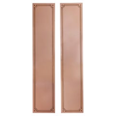 Coppia di specchi dipinti in oro rosa n. 04, Francia, anni '20