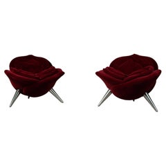Coppia di sedie lounge Rose di Masanori Umeda per Edra, Italia, 1990