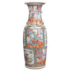 Pair of Rose Medallion Vases