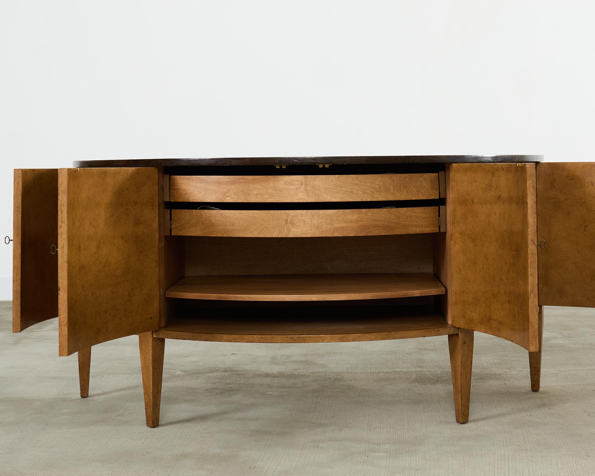 Pair of Rose Tarlow Demilune Adam Sideboard Cabinets For Sale 3