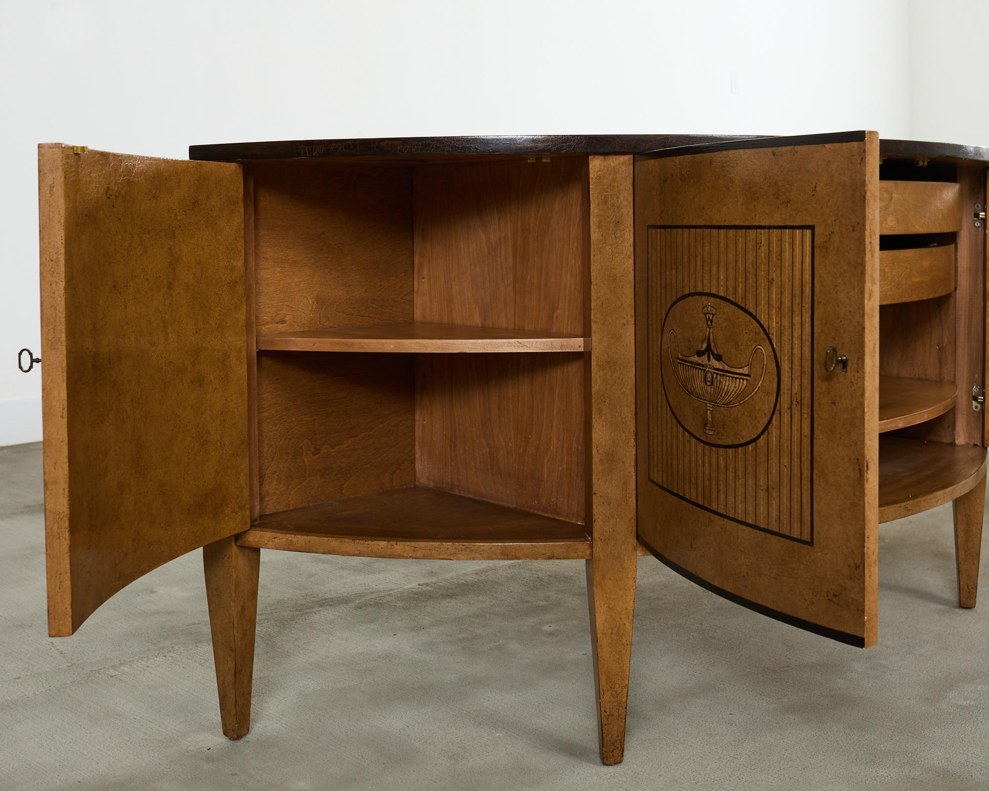 Pair of Rose Tarlow Demilune Adam Sideboard Cabinets For Sale 6