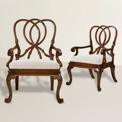 Coppia di poltrone con schienale a nastro Rose Tarlow Georgina