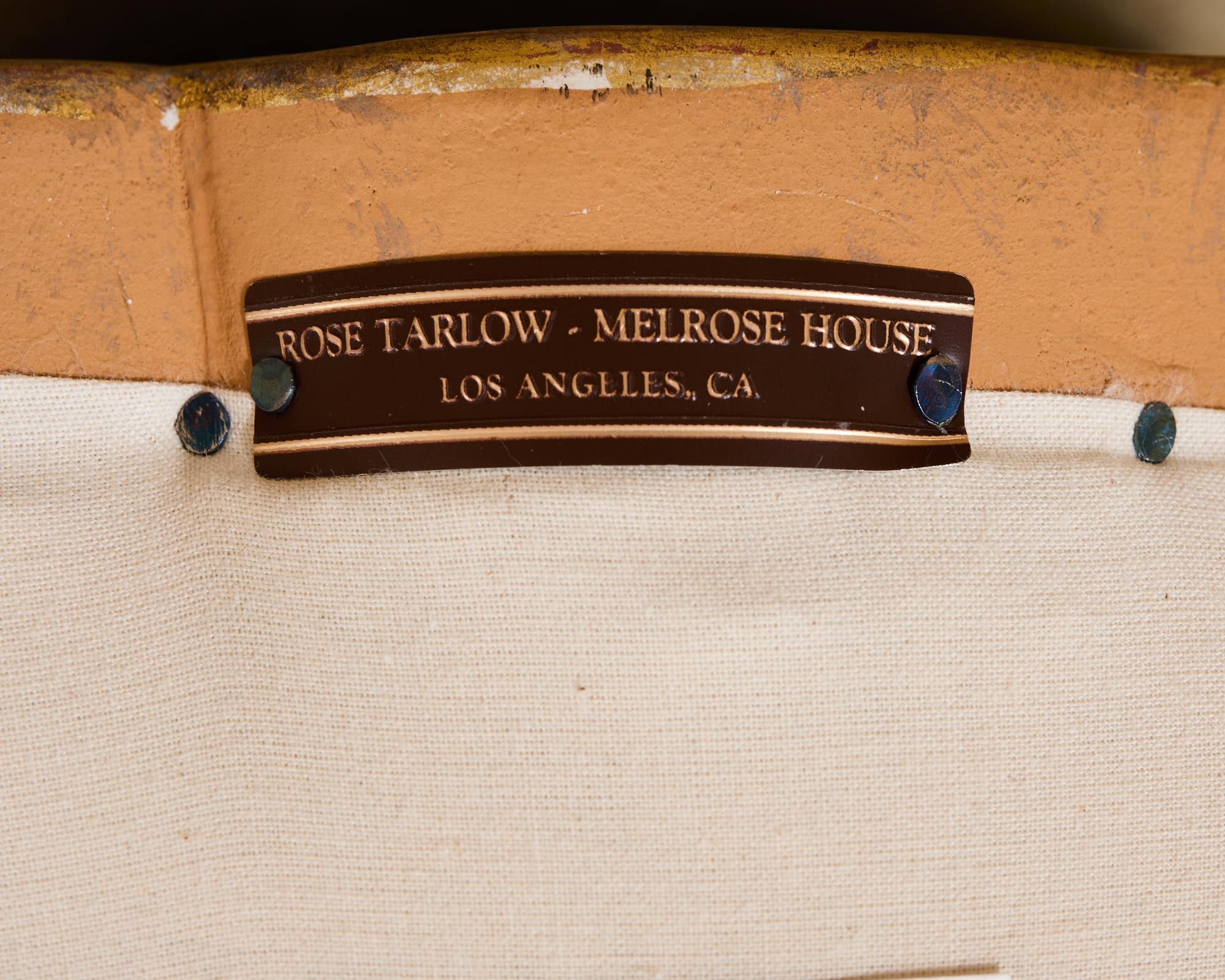 American Pair of Rose Tarlow Gold Leaf Kent Dining Chairs