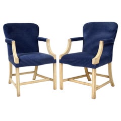 Pair of Rose Tarlow Melrose House Chippendale Dining Arm Chairs