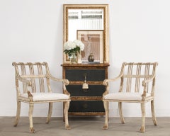 Pareja de Sillones Brighton Parcela Pintada Dorada Rose Tarlow