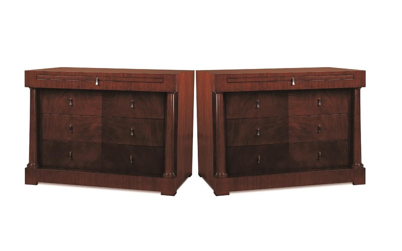 20th Century pair of Rosenau for Decca's three-drawer chest For Sale