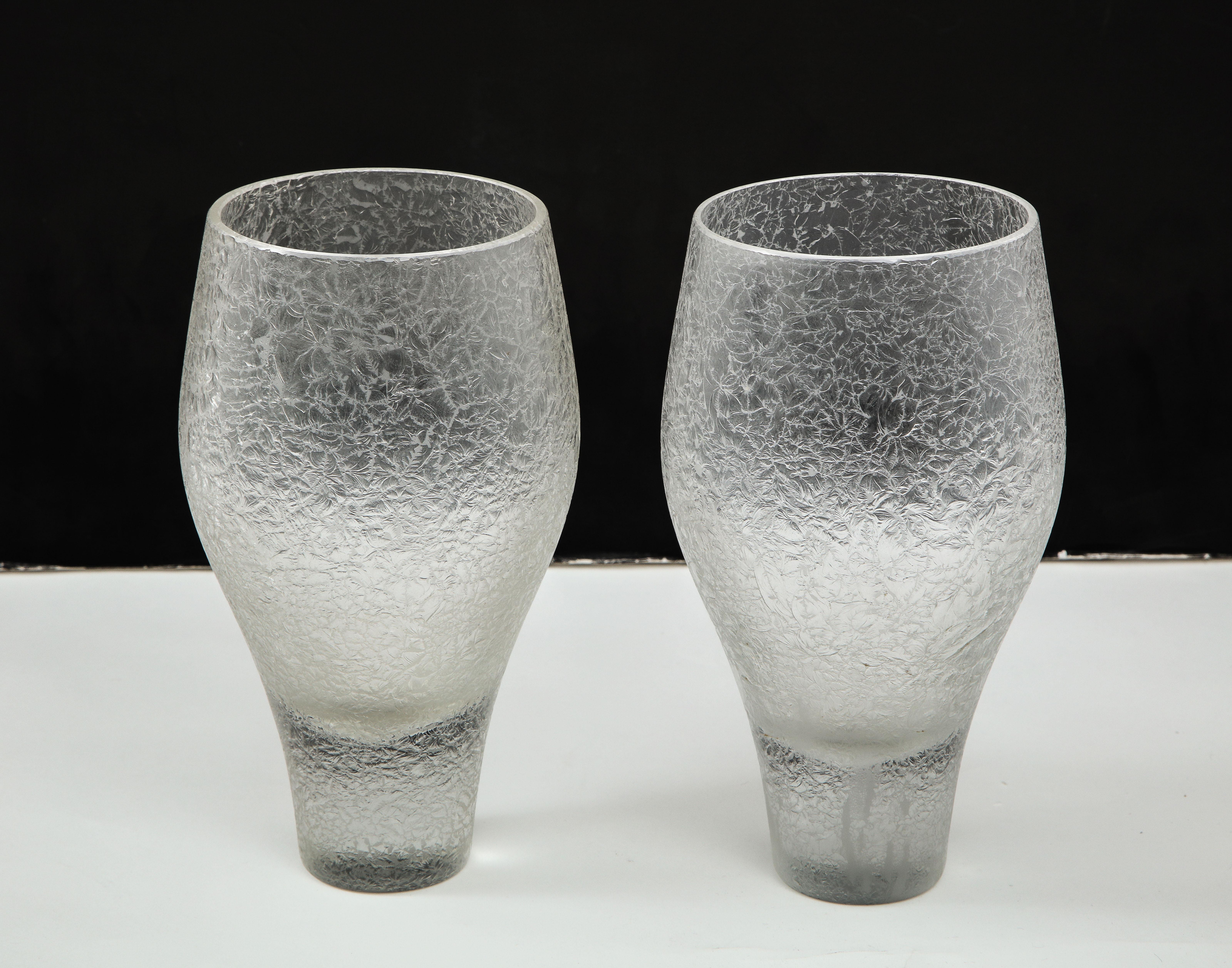 Pair of Rosenthal Glass Vases For Sale 2