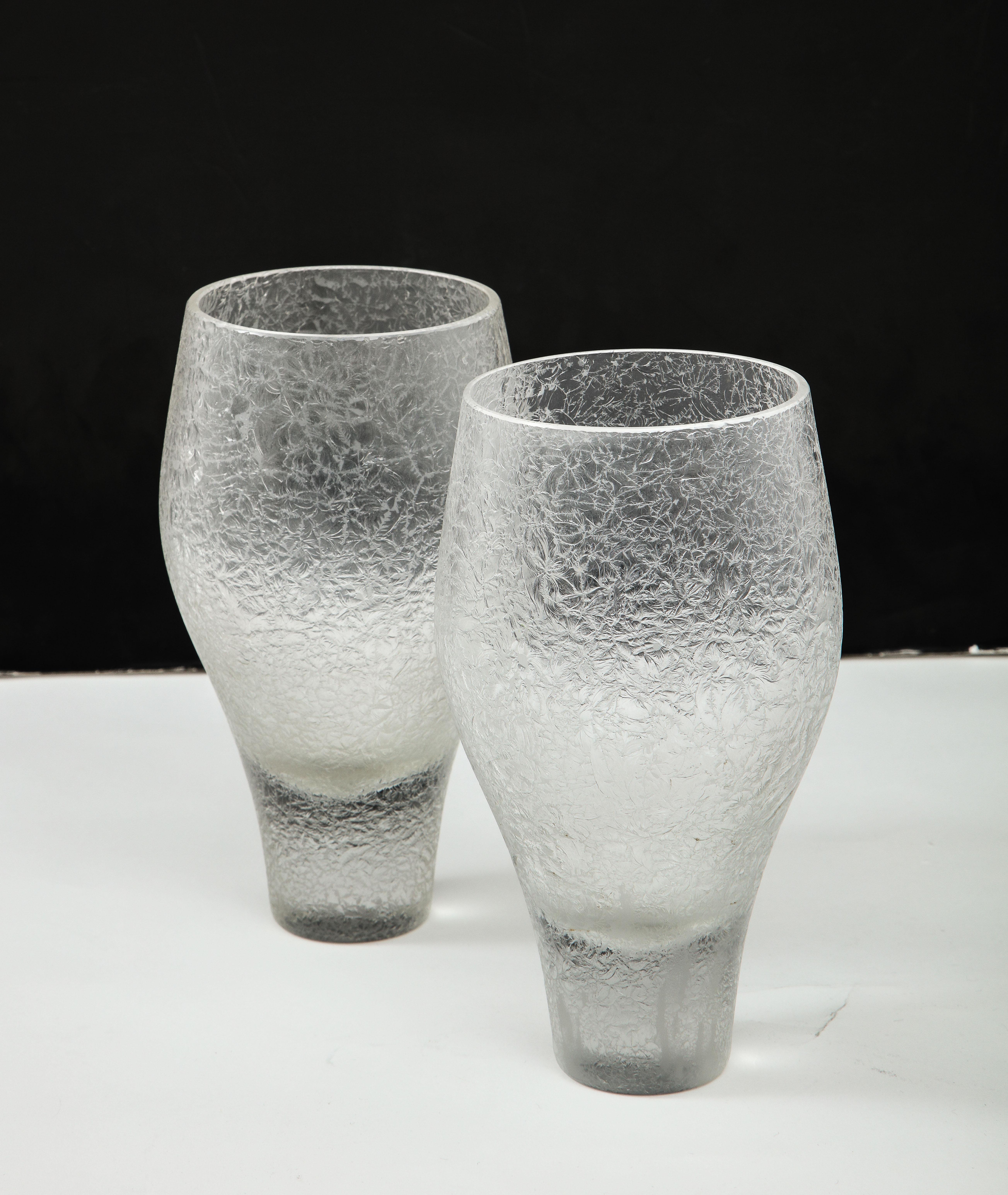 Pair of Rosenthal Glass Vases For Sale 4