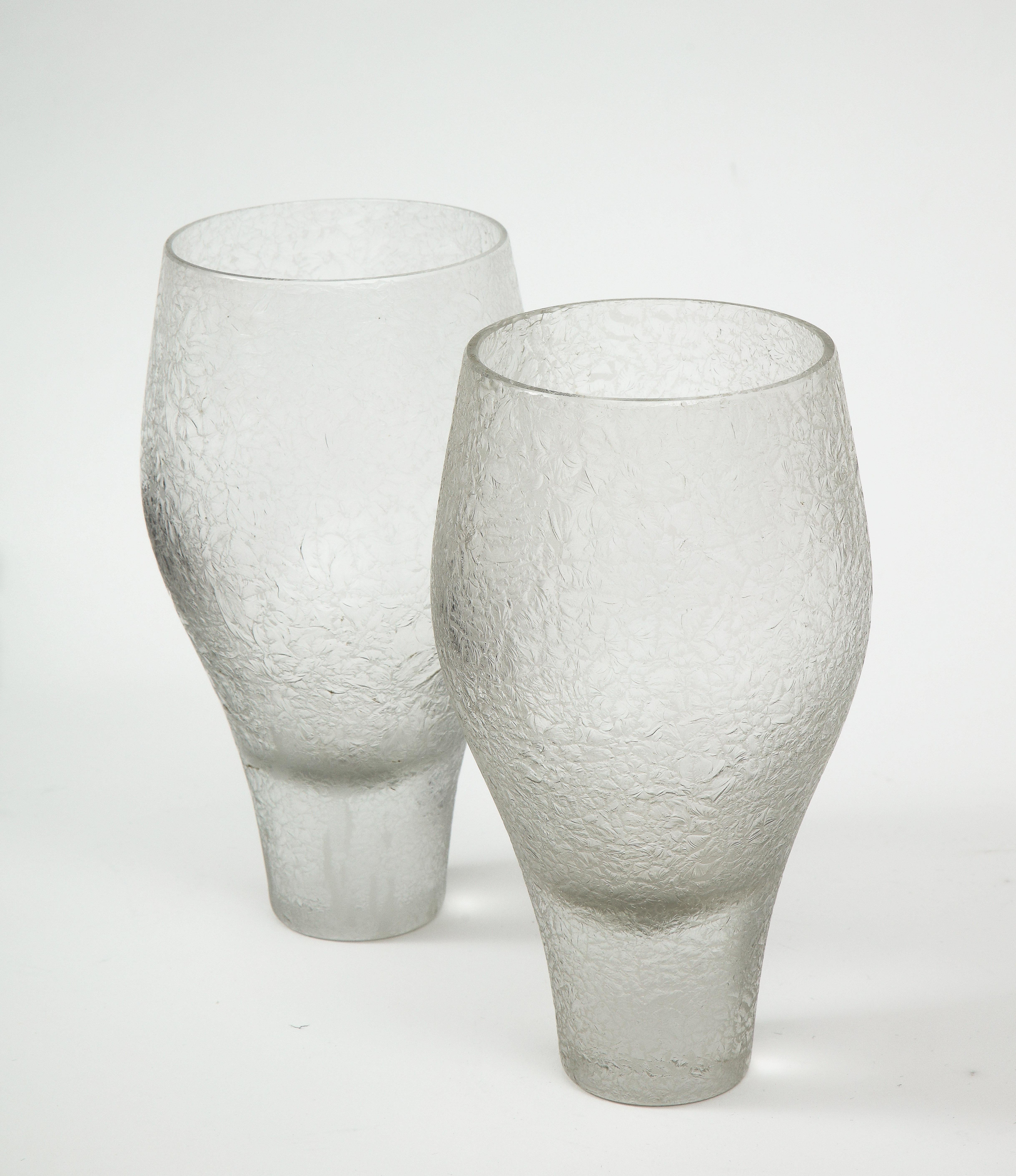 Vasen aus Rosenthal-Glas, Paar (Moderne der Mitte des Jahrhunderts) im Angebot