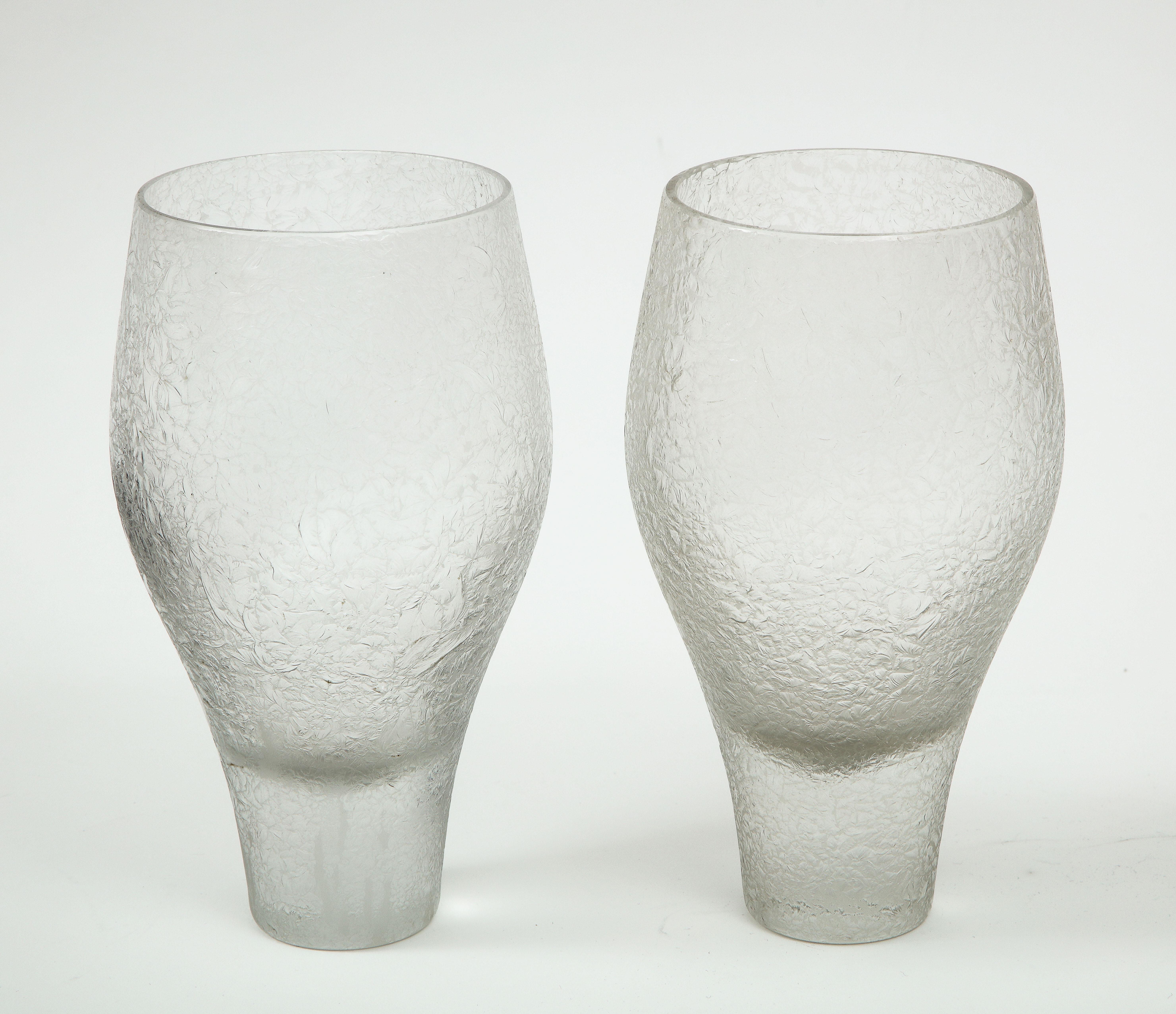 German Pair of Rosenthal Glass Vases For Sale