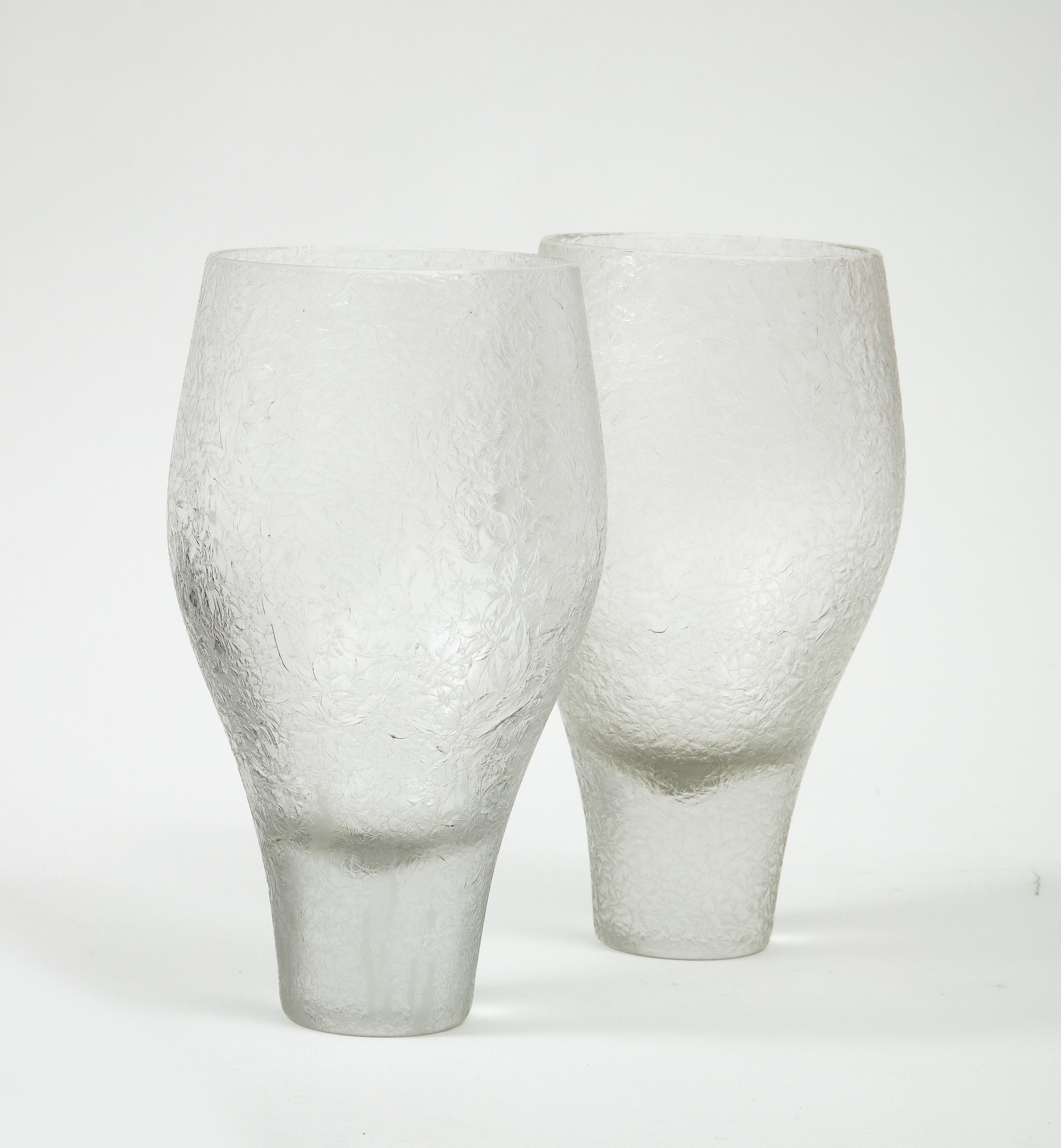 20th Century Pair of Rosenthal Glass Vases For Sale