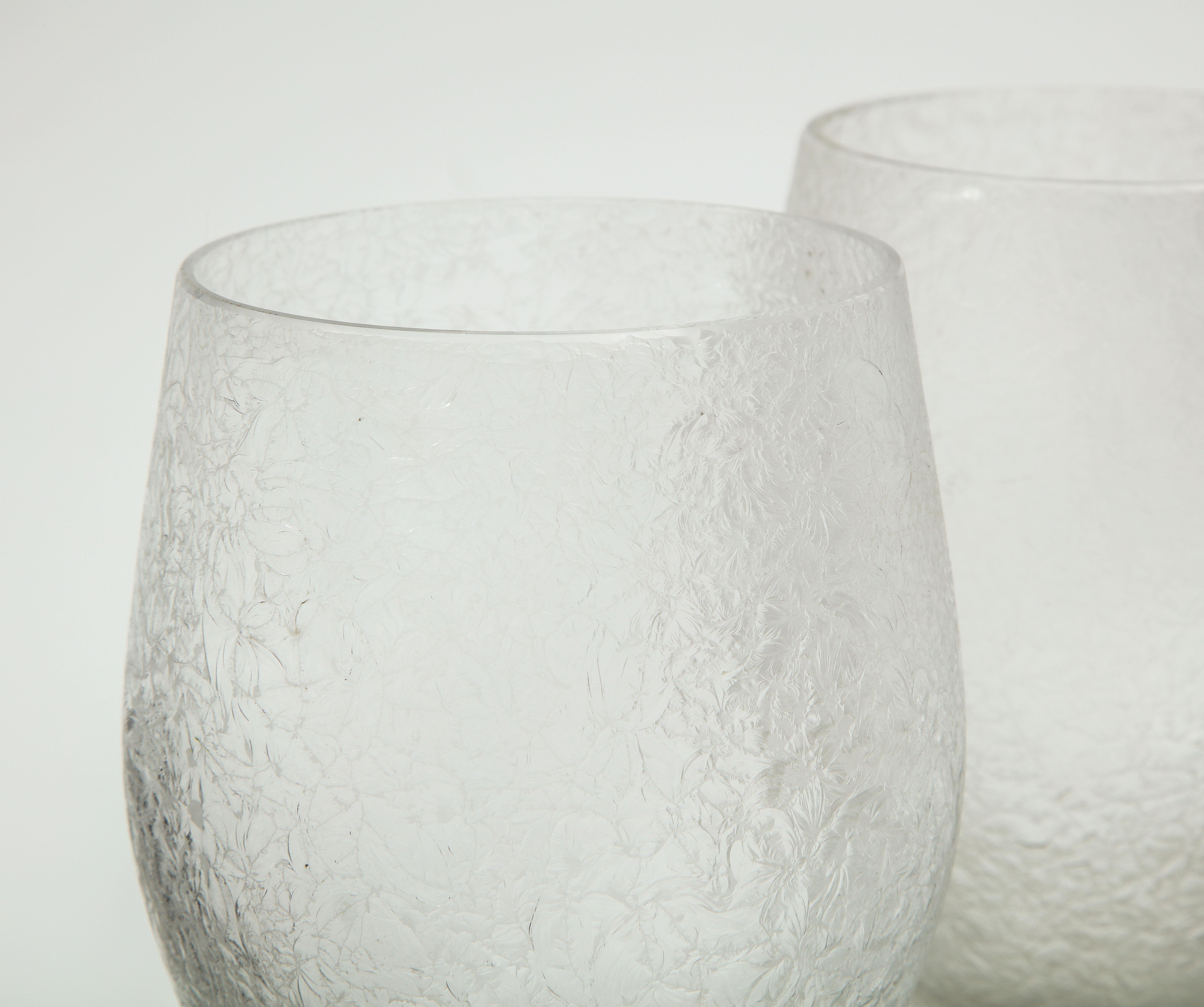 XX secolo Coppia di vasi di vetro Rosenthal in vendita