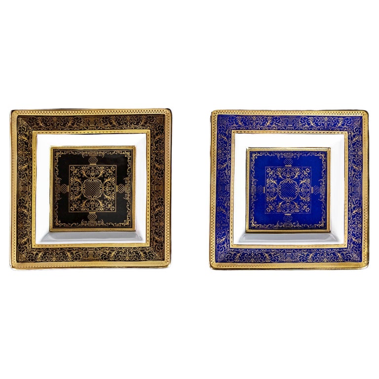 Pair of Rosenthal Porcelain Small Jewelry Plates For Sale at 1stDibs