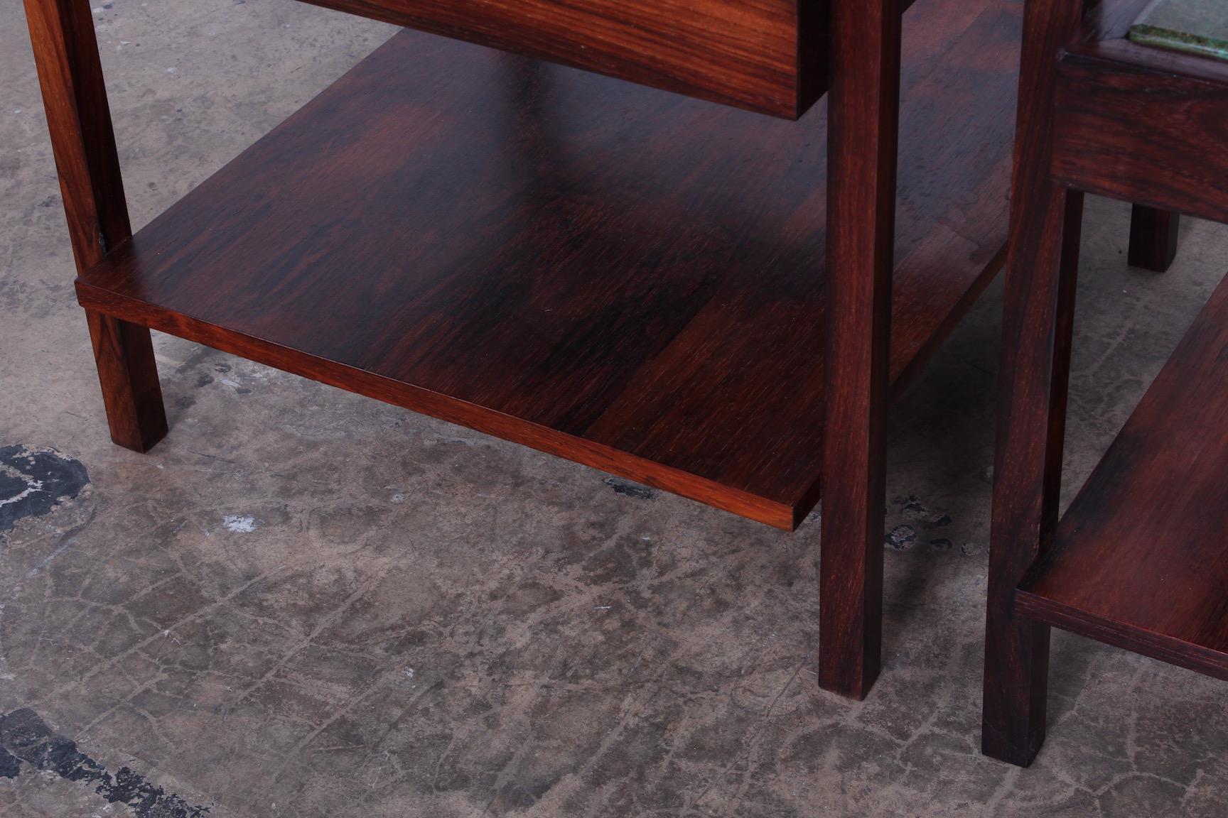 Pair of Rosewood and Agate Tables 6