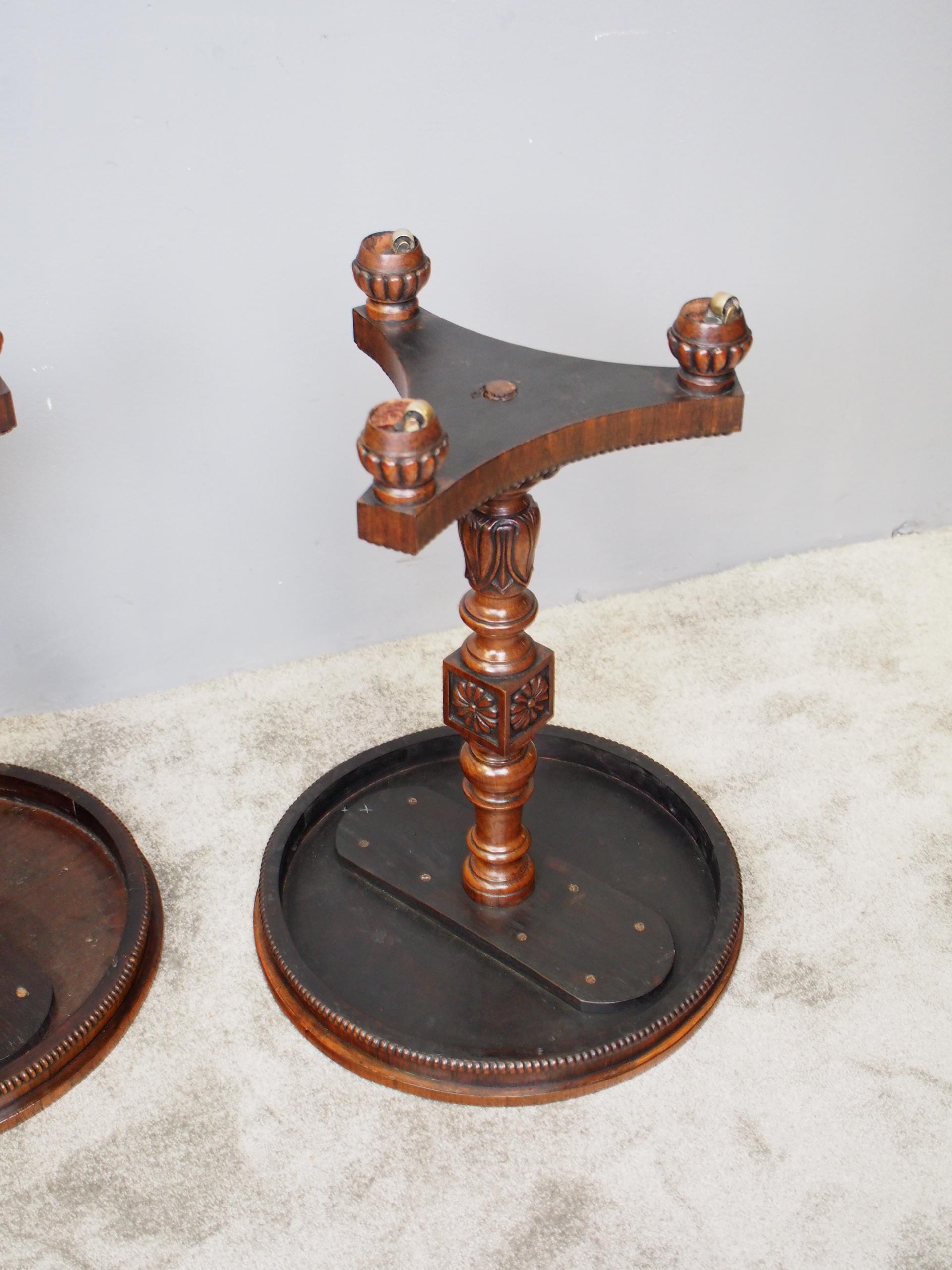 Pair of Rosewood and Goncalo Alves Occasional Tables 3