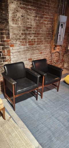 Pair of Rosewood Arm Chairs by Torbjorn Afdal