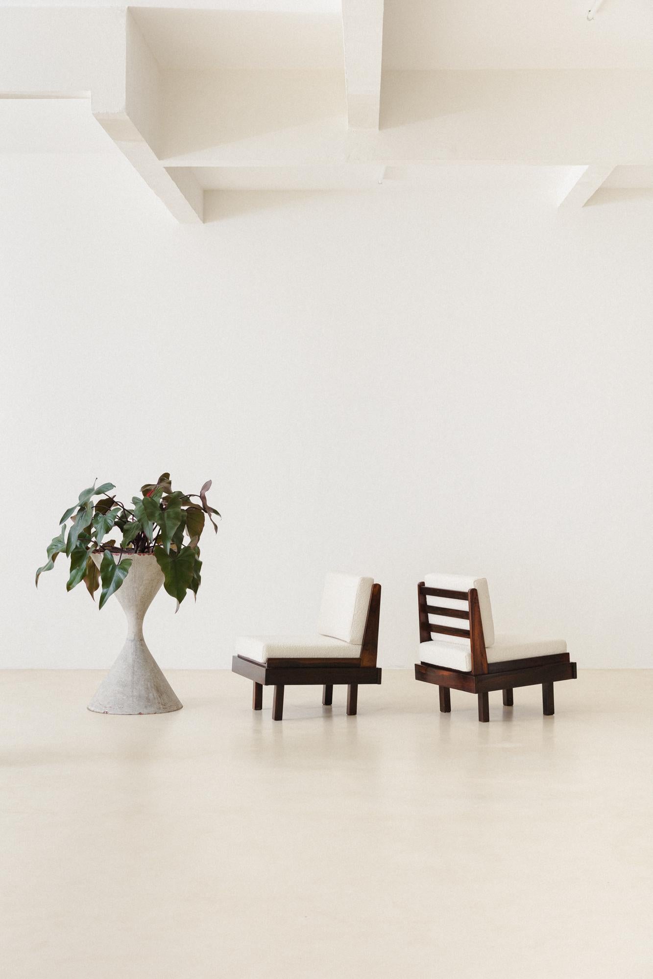 Mid-Century Modern Pair of Rosewood Armchairs by Celina Decorações, Brazilian Mid Century, 1960s For Sale