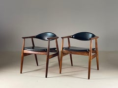 Pareja de sillones de palisandro de Erik Kirkegaard para Glostrup, Dinamarca