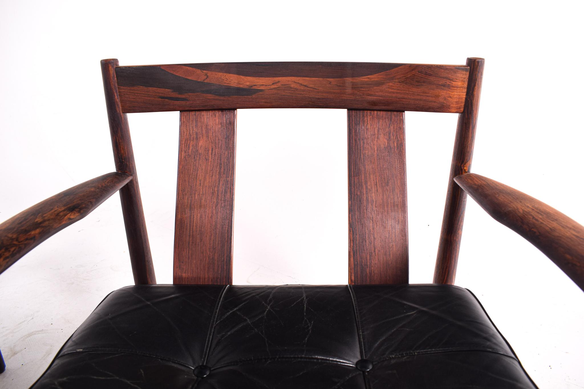 Pair of Rosewood Armchairs by Grete Jalk, Model 118 for France & Son, 1960s 1
