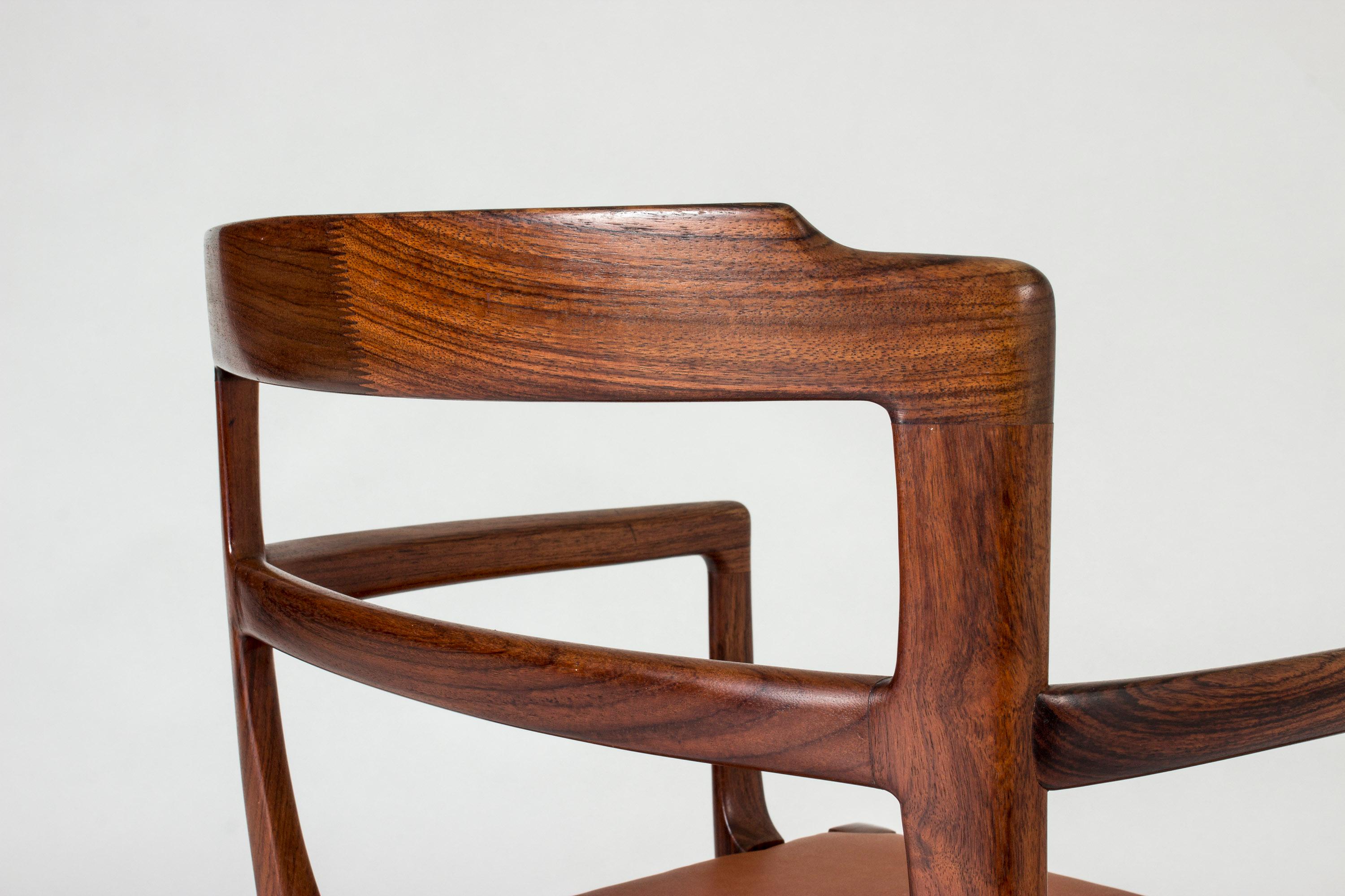 Pair of Rosewood Armchairs by Ole Wanscher for AJ Iversen 3